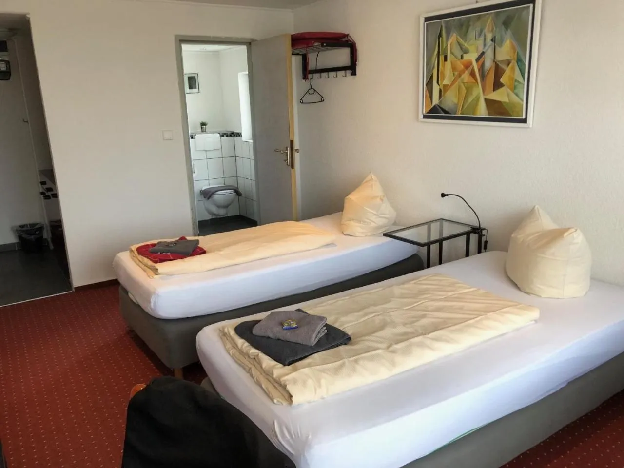 Bed in Hotel Saarland Lebach