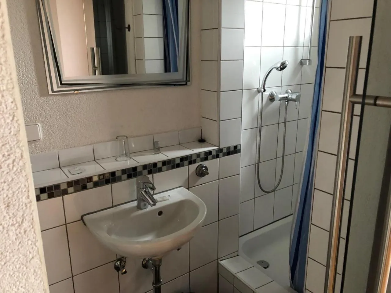 Shower in Hotel Saarland Lebach