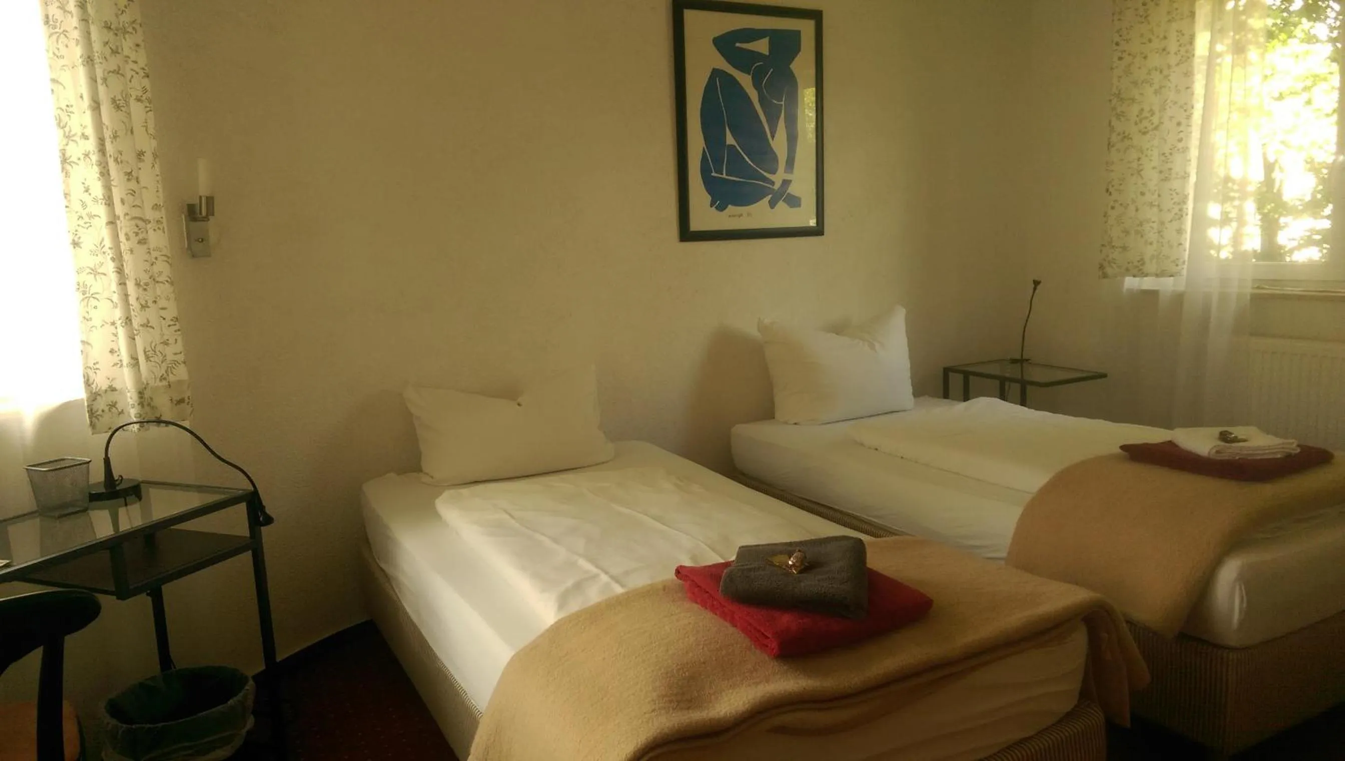 Photo of the whole room, Bed in Hotel Saarland Lebach