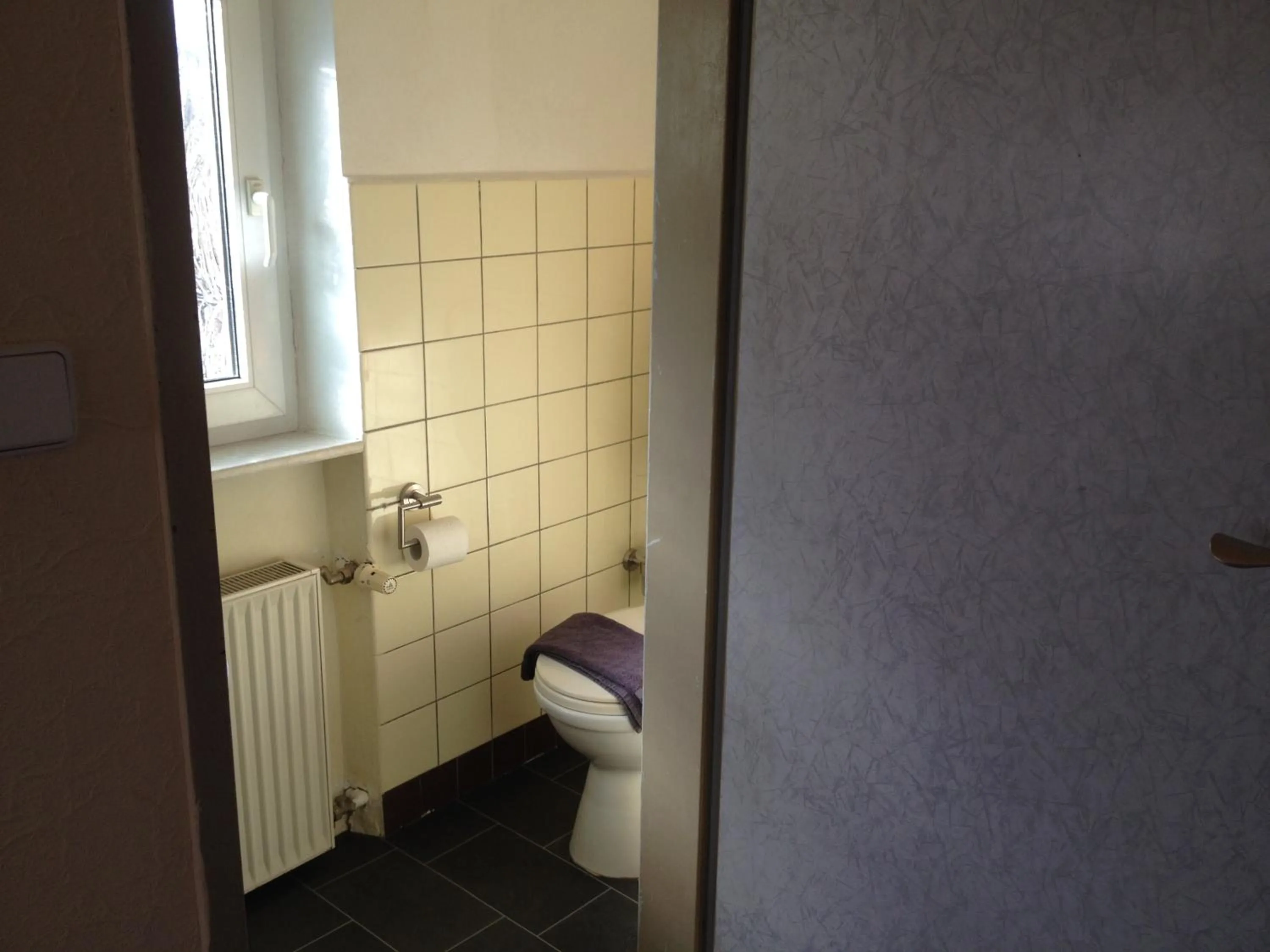 Toilet in Hotel Saarland Lebach