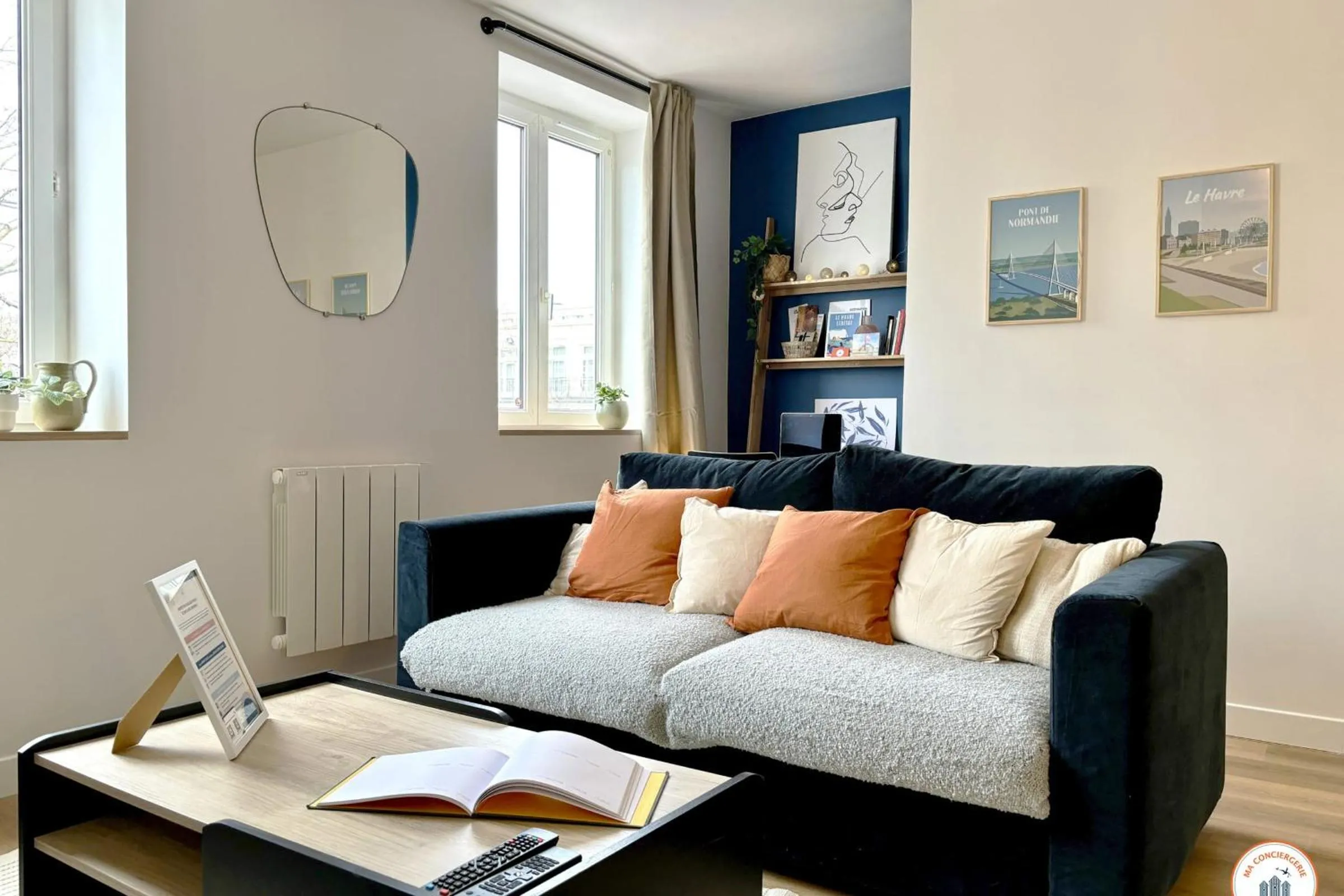 Living room in Le Mailleraye - Calme - Hypercentre