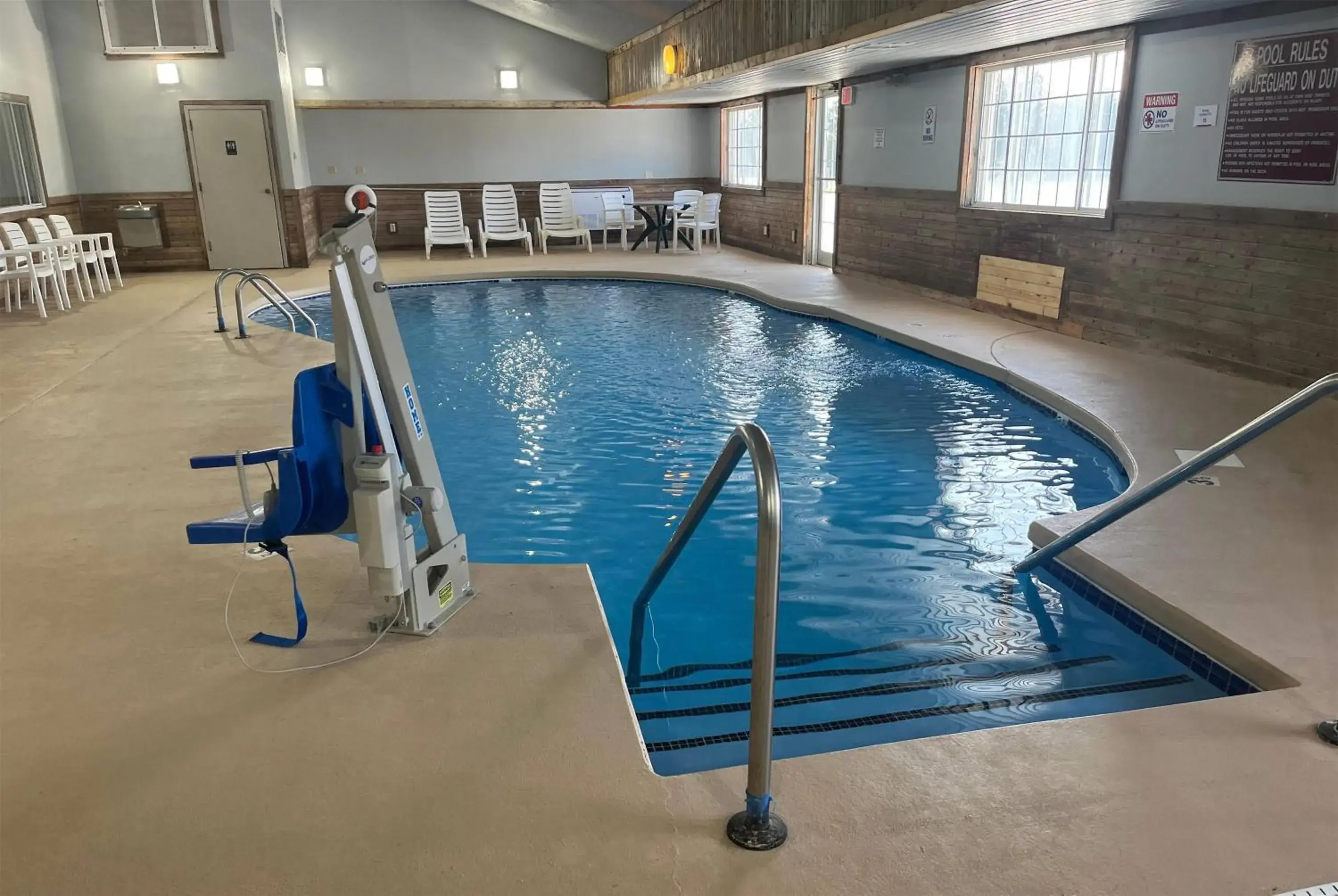 Pool view in Days Inn & Suites by Wyndham Williamsburg IA North Pool view in Days Inn & Suites by Wyndham Williamsburg IA North