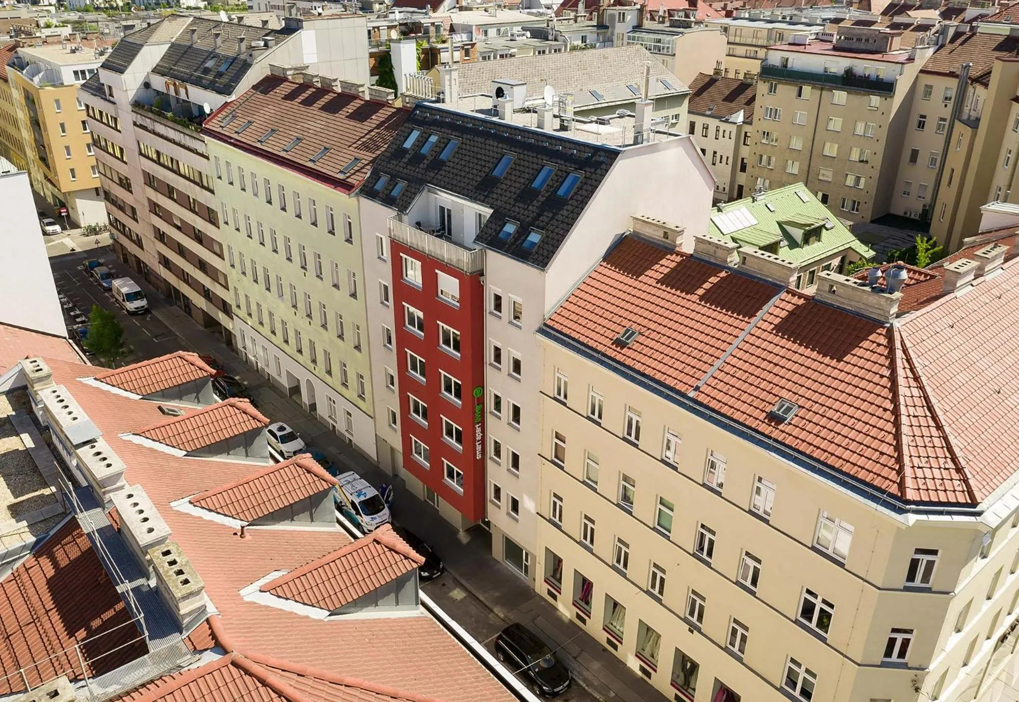 Bird's eye view in Smart Apart Living - Wien Hauptbahnhof - self check-in