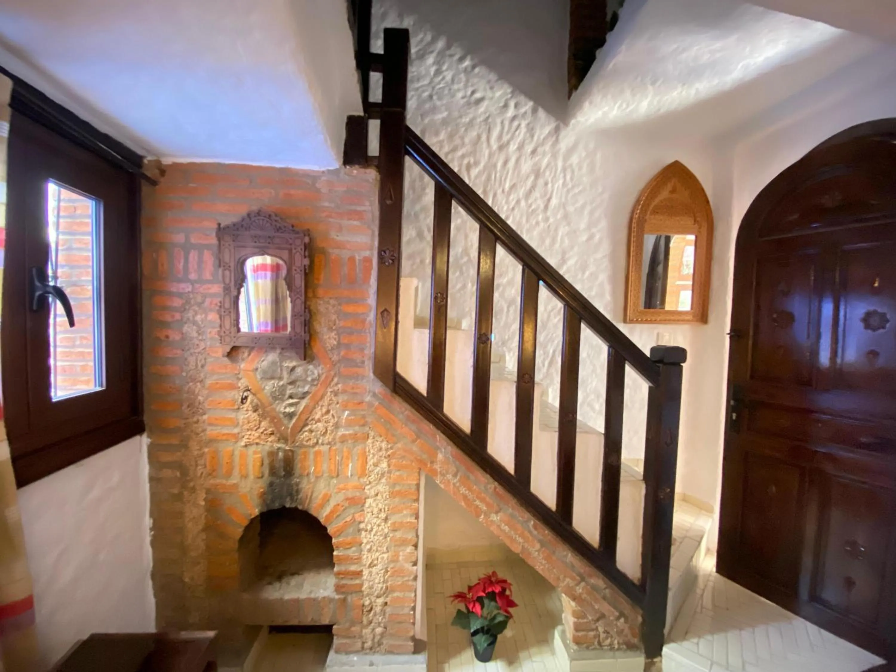 fireplace in Riad Gharnata