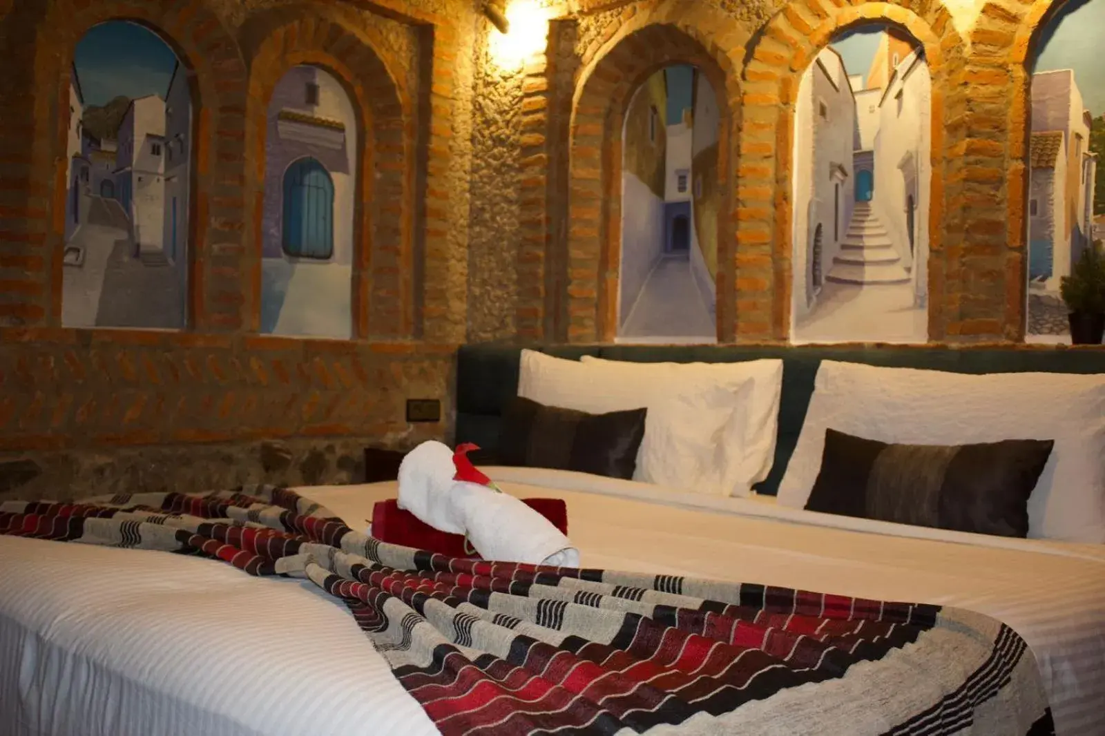 Bed in Riad Gharnata Bed in Riad Gharnata