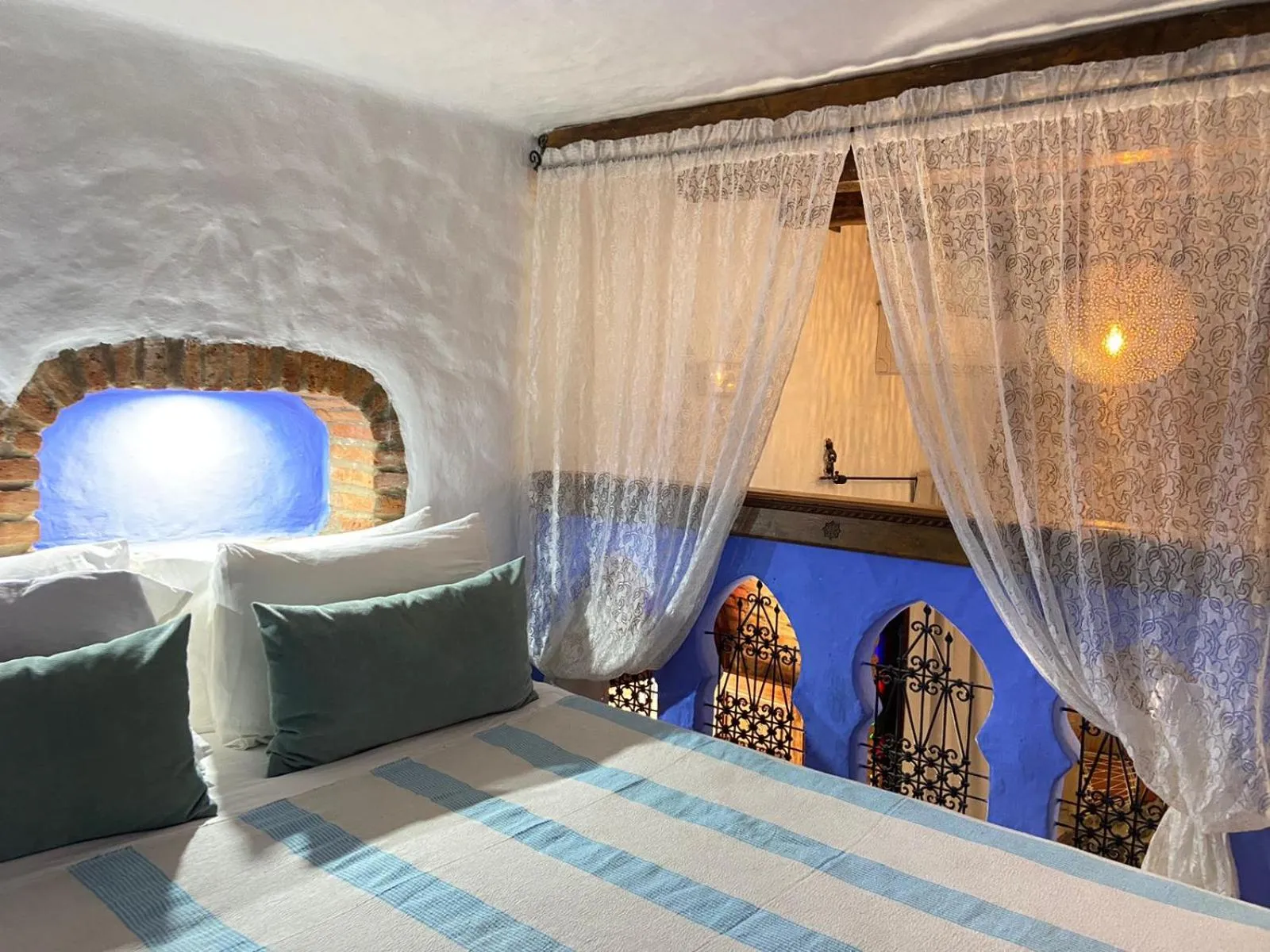 Bed in Riad Gharnata