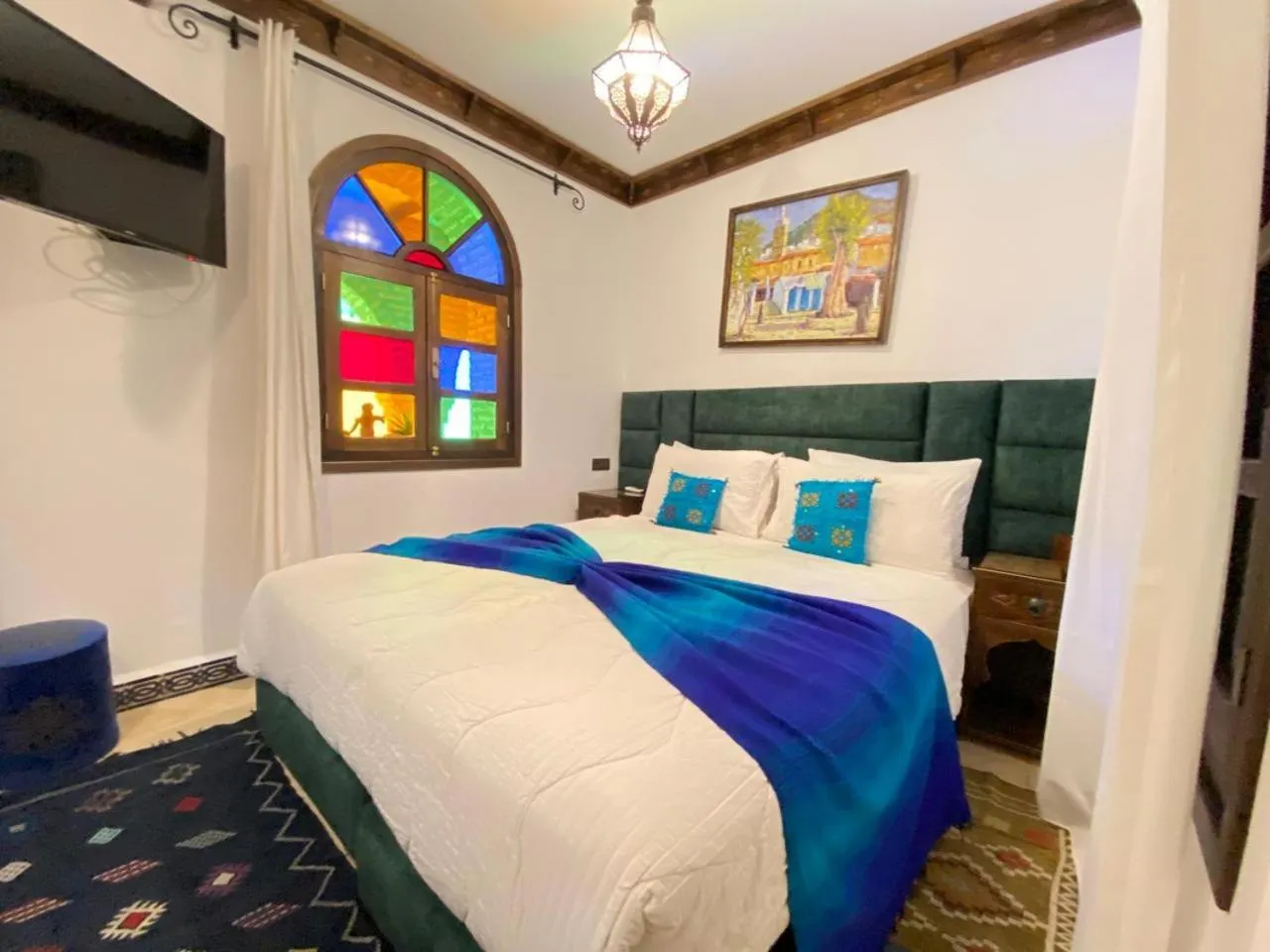 Bed in Riad Gharnata