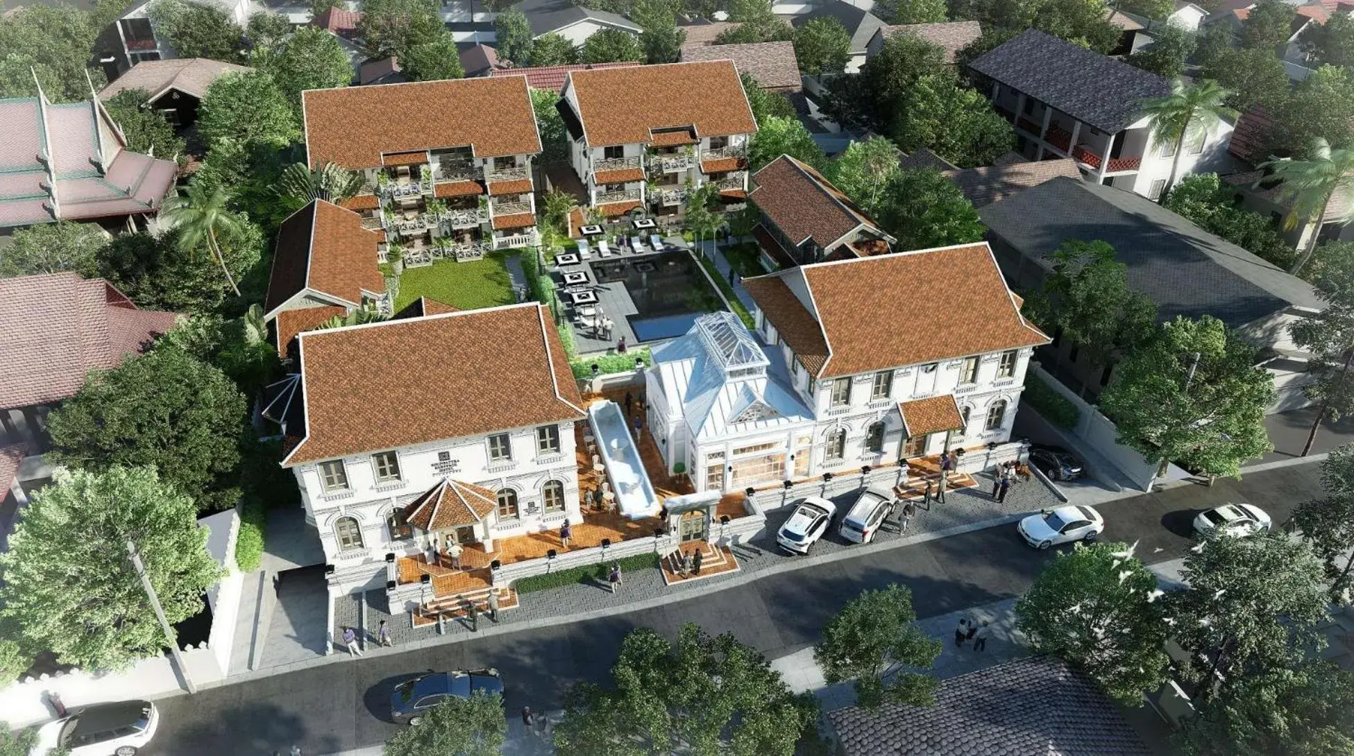 Bird's eye view in Souphattra Heritage Vientiane Bird's eye view in Souphattra Heritage Vientiane