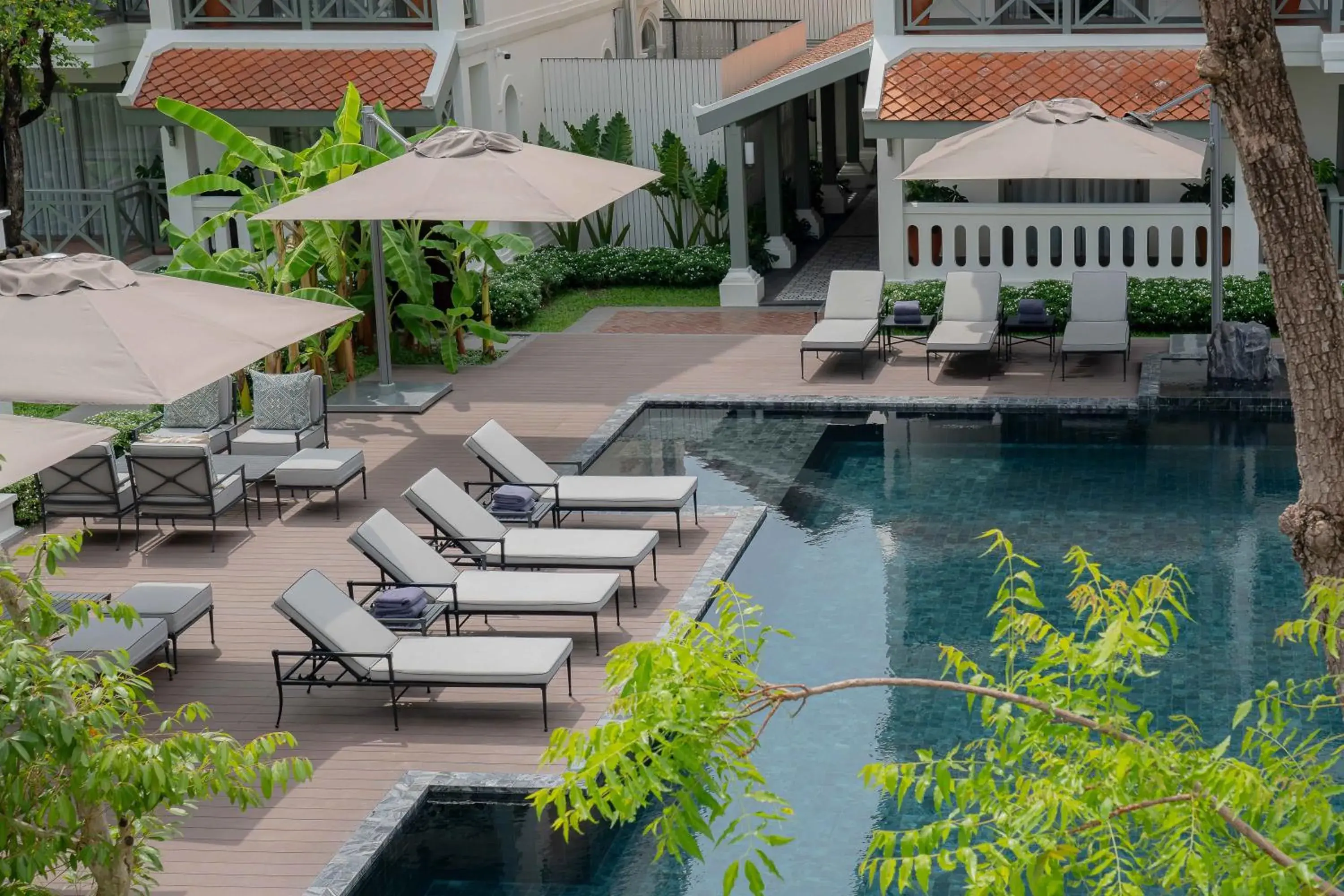 Pool view in Souphattra Heritage Vientiane Pool view in Souphattra Heritage Vientiane