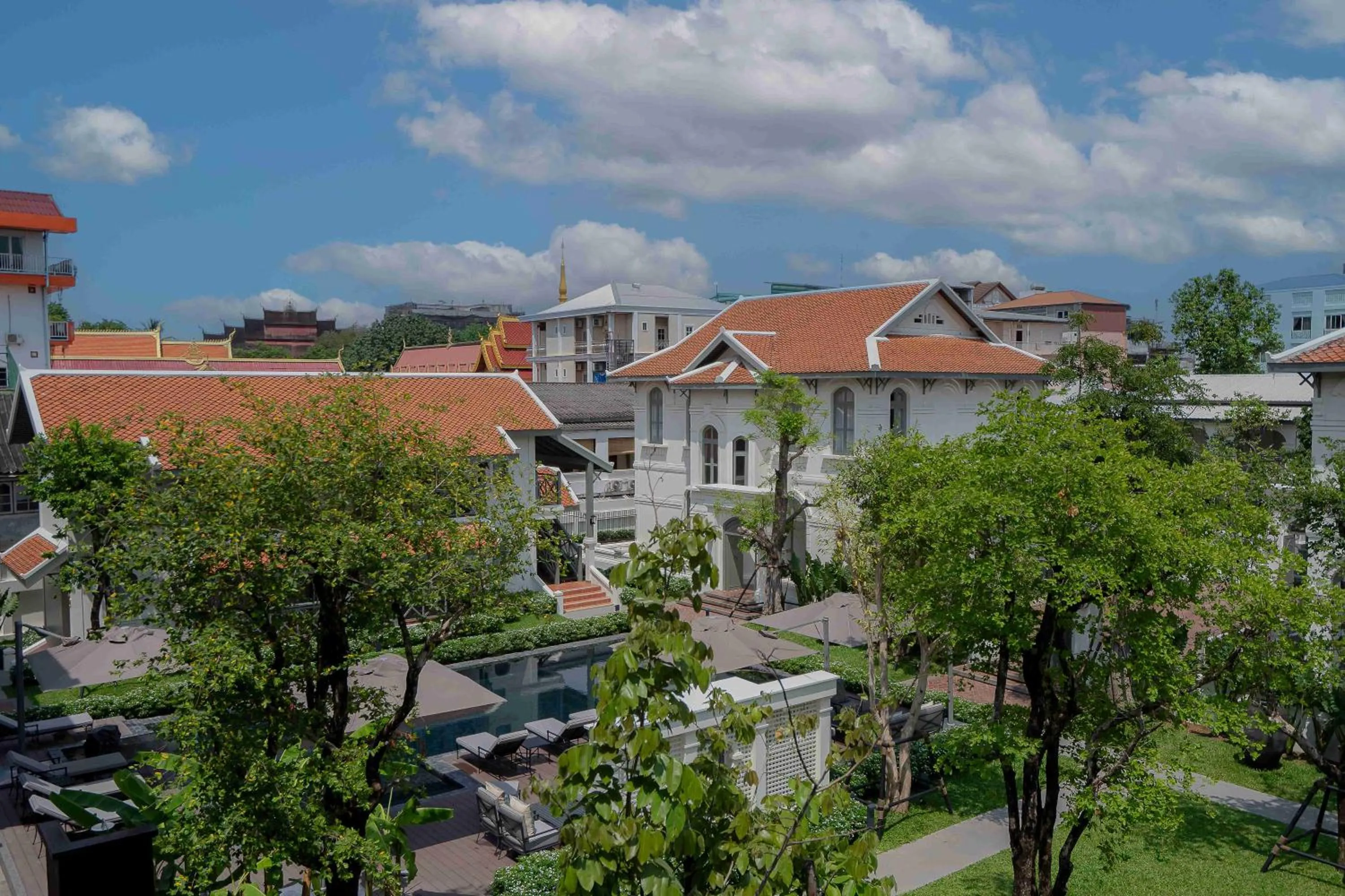 Bird's eye view in Souphattra Heritage Vientiane