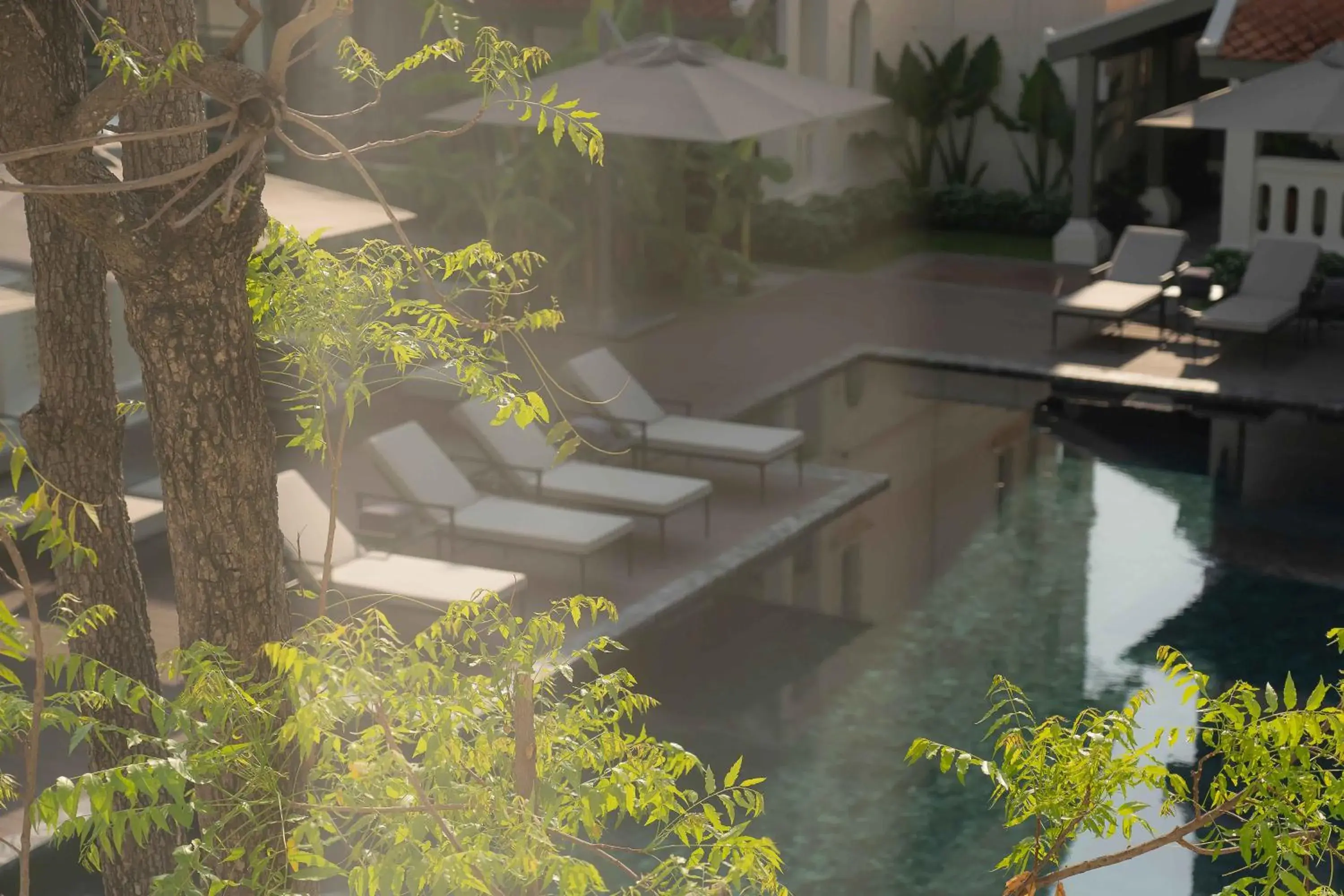 Swimming pool in Souphattra Heritage Vientiane Swimming pool in Souphattra Heritage Vientiane