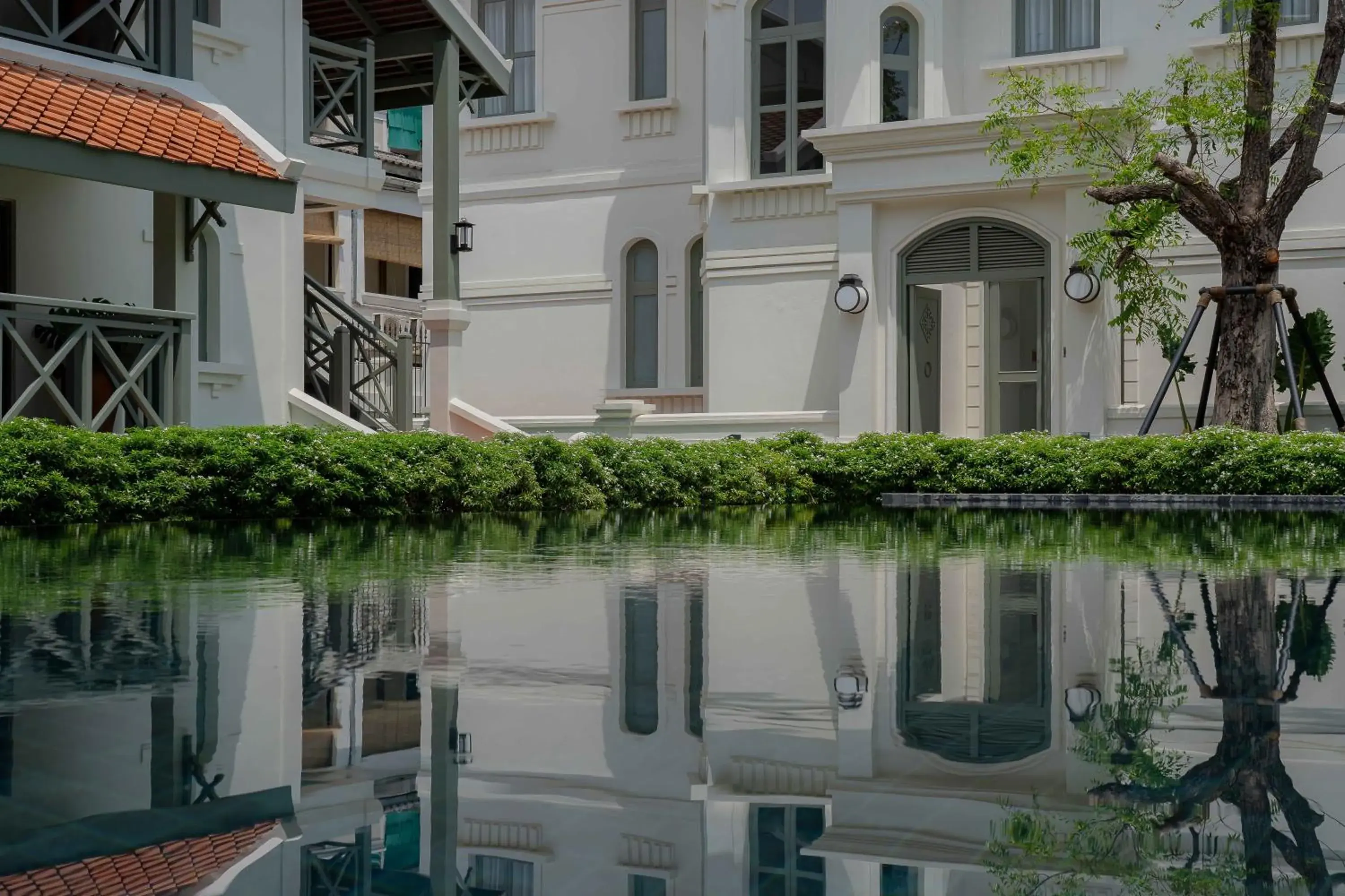 Pool view in Souphattra Heritage Vientiane Pool view in Souphattra Heritage Vientiane
