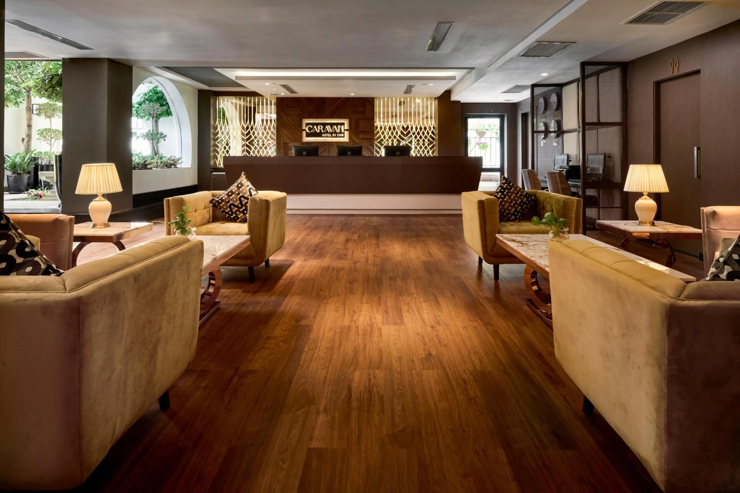 Lobby or reception in Caravan Hotel by EHM