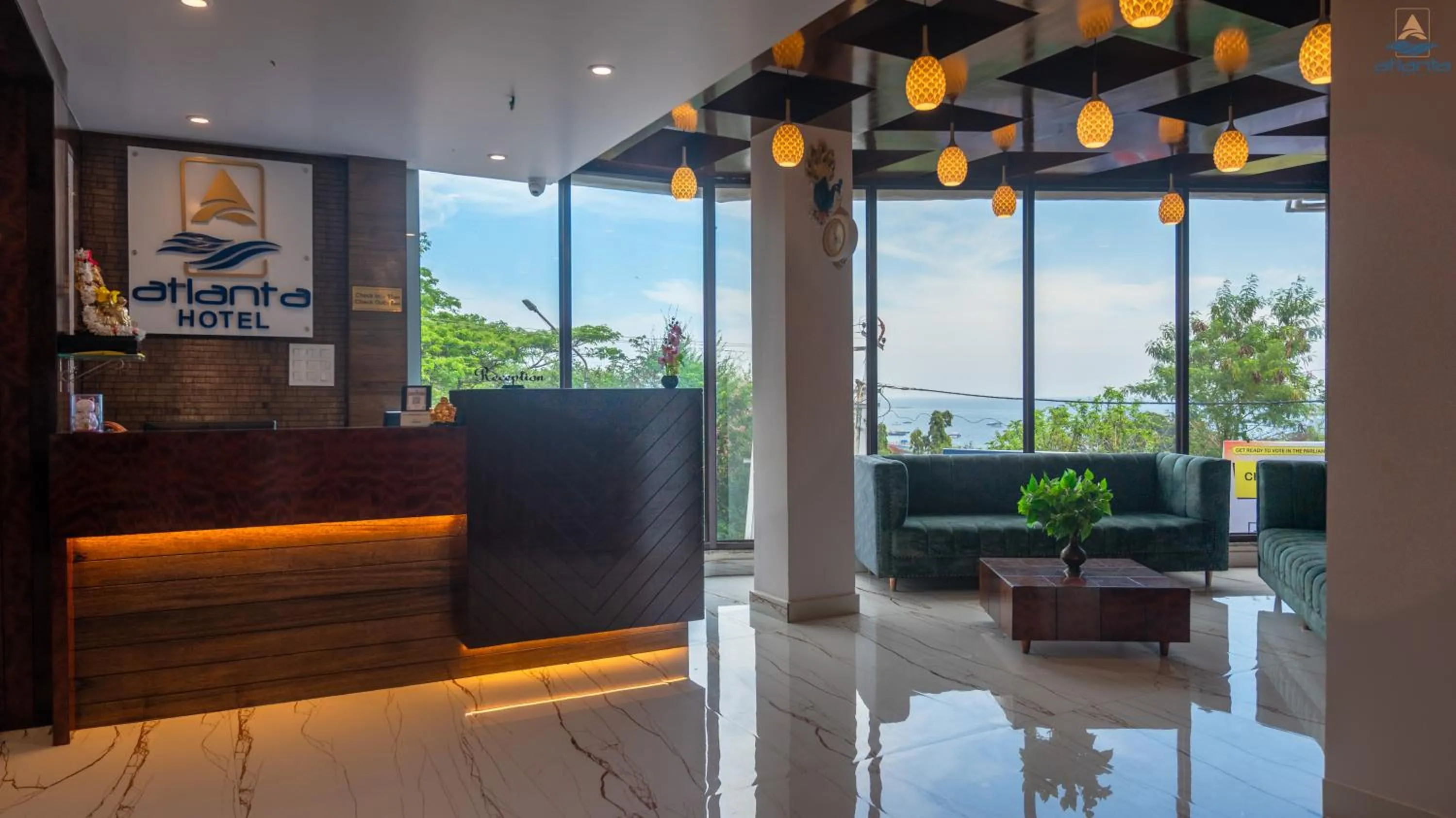 Lobby or reception in Hotel Atlanta - A Seaview Hotel