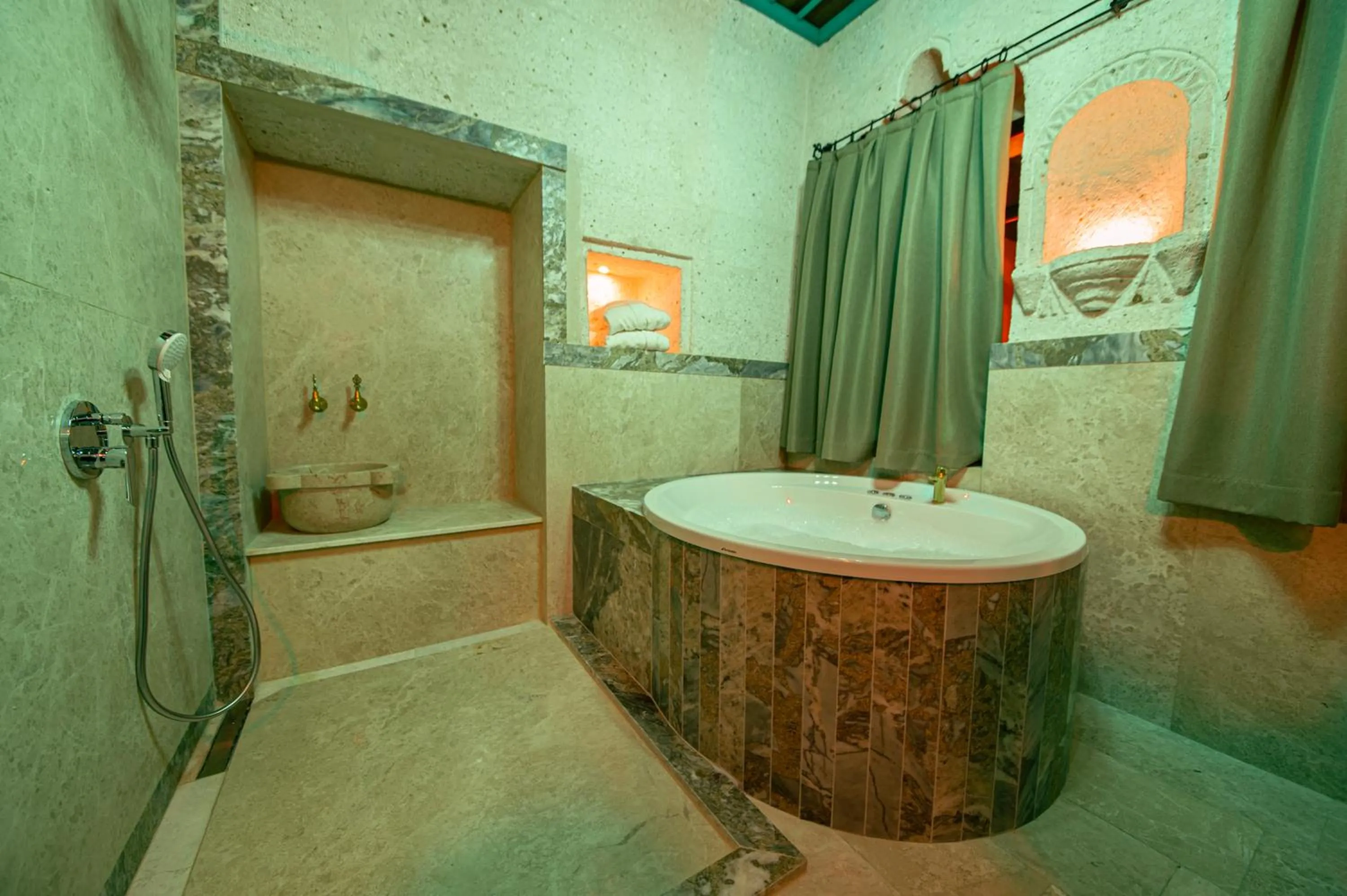 Bath in Ares Cave Suites