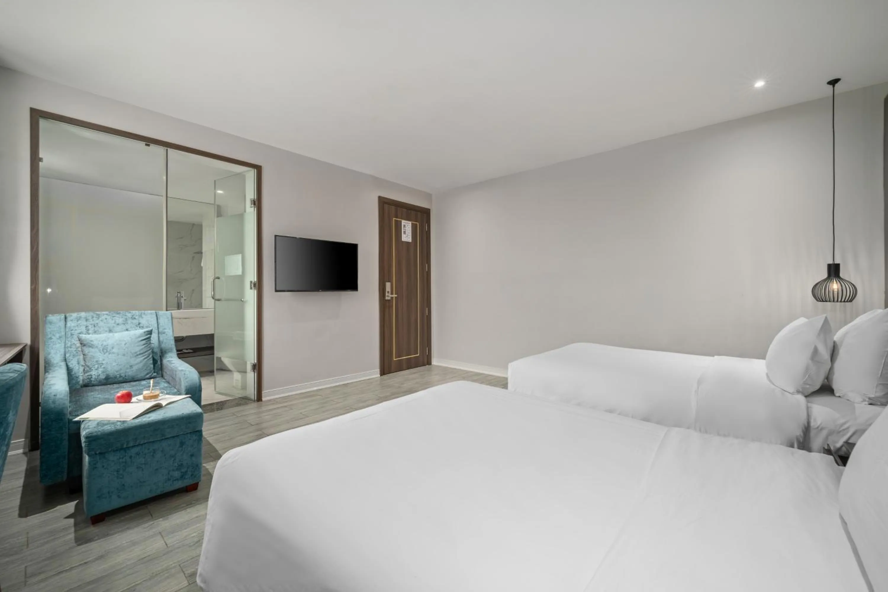 Bed in Lupin Boutique Hotel Danang
