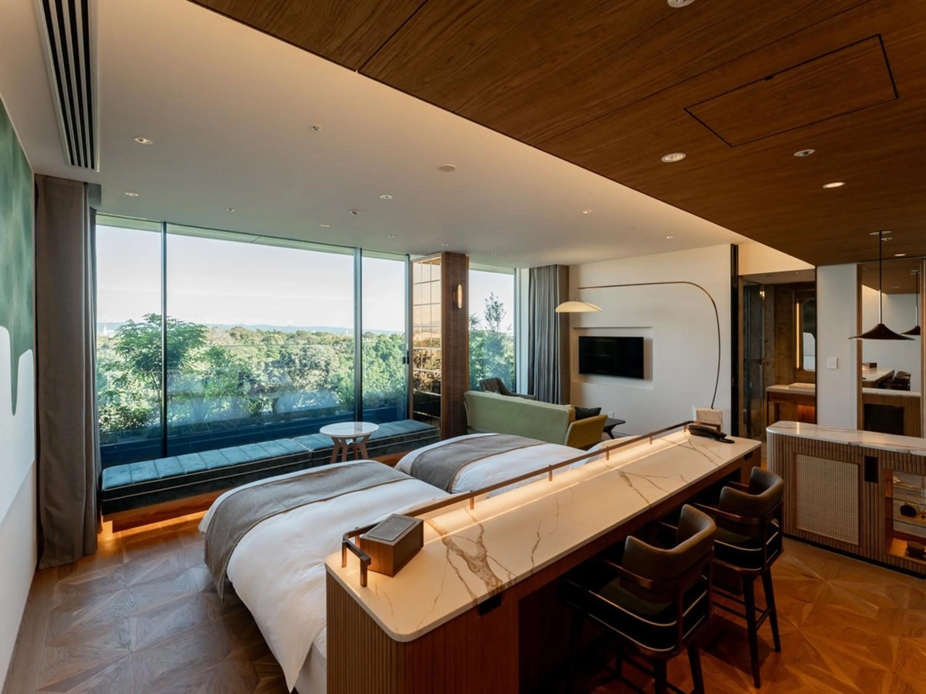 Photo of the whole room, Bed in GREENITY IWATA