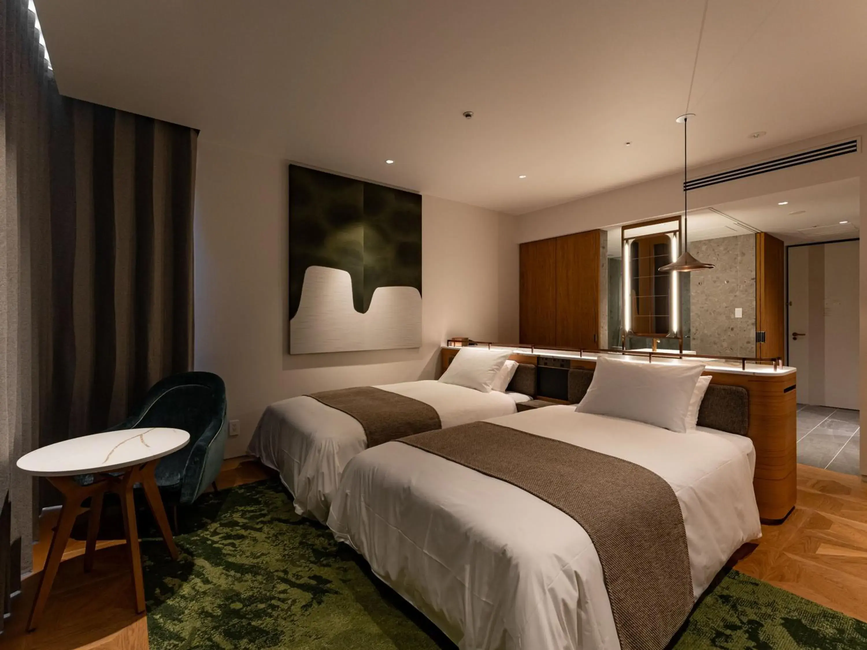 Premium Twin Room A in GREENITY IWATA Premium Twin Room A in GREENITY IWATA