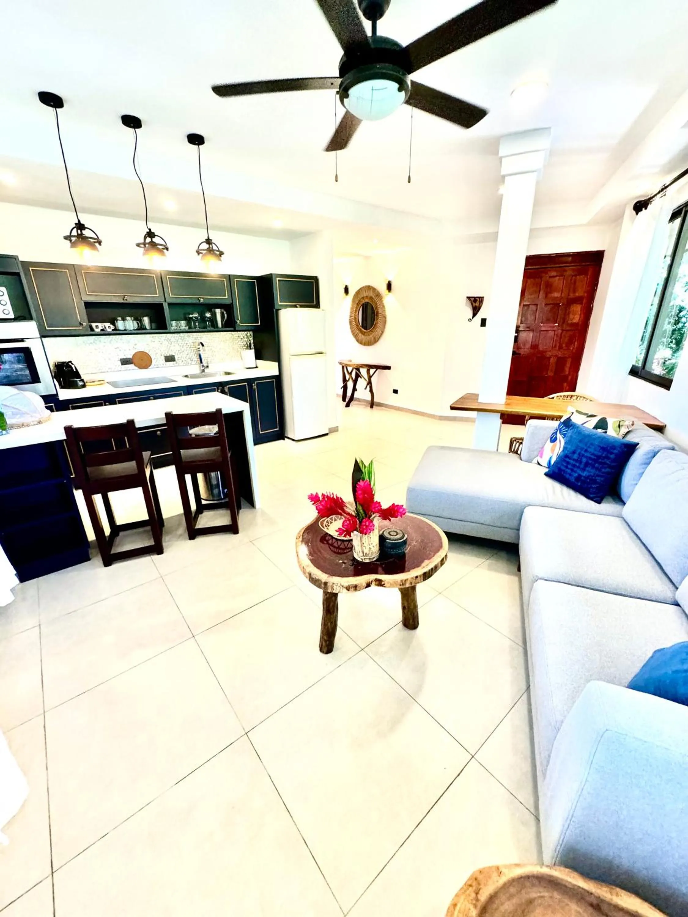 Kitchen or kitchenette in ECOTICA Boutique Hotel & Spa