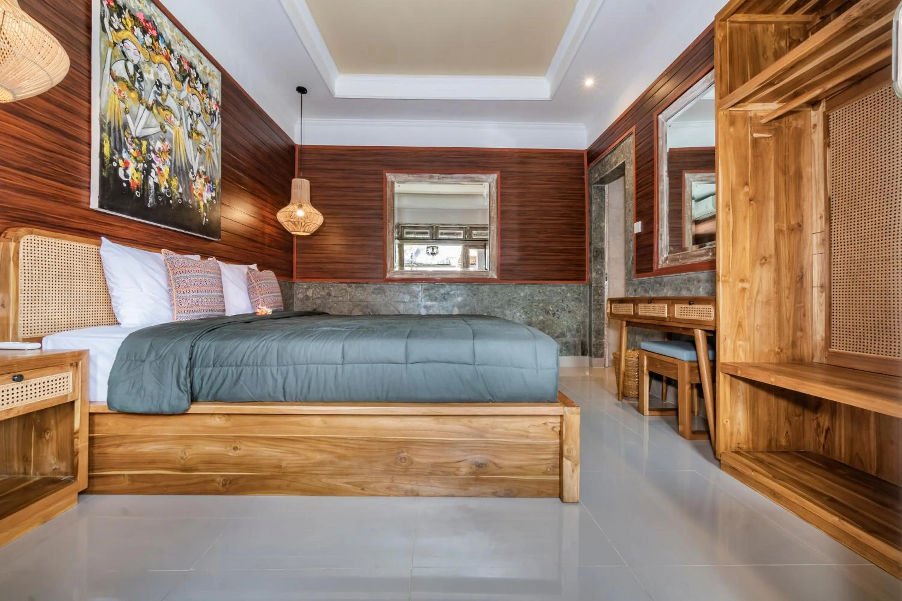 Bed in Indra Homestay Ubud by Luxury Degree