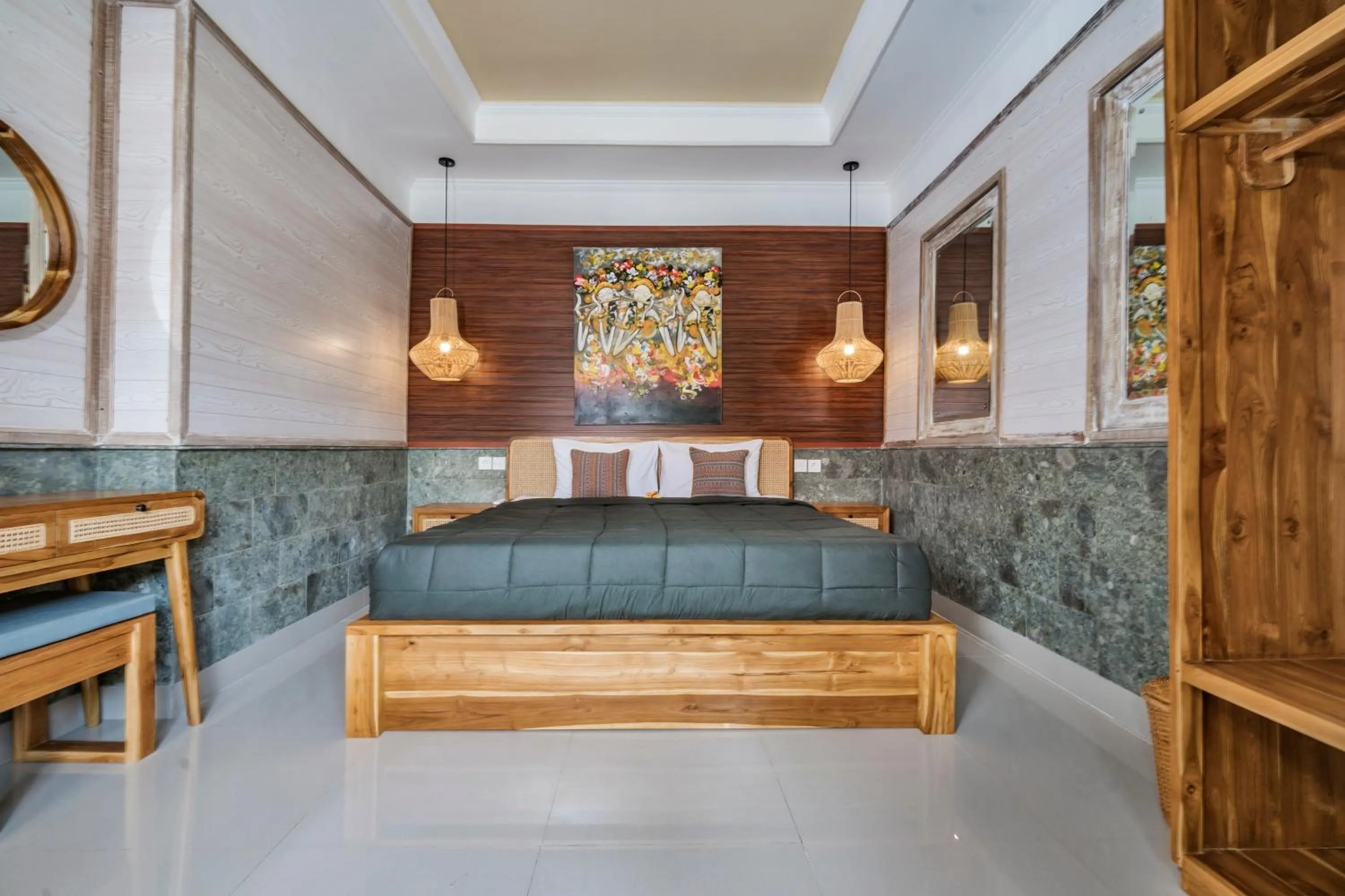 Bed in Indra Homestay Ubud by Luxury Degree