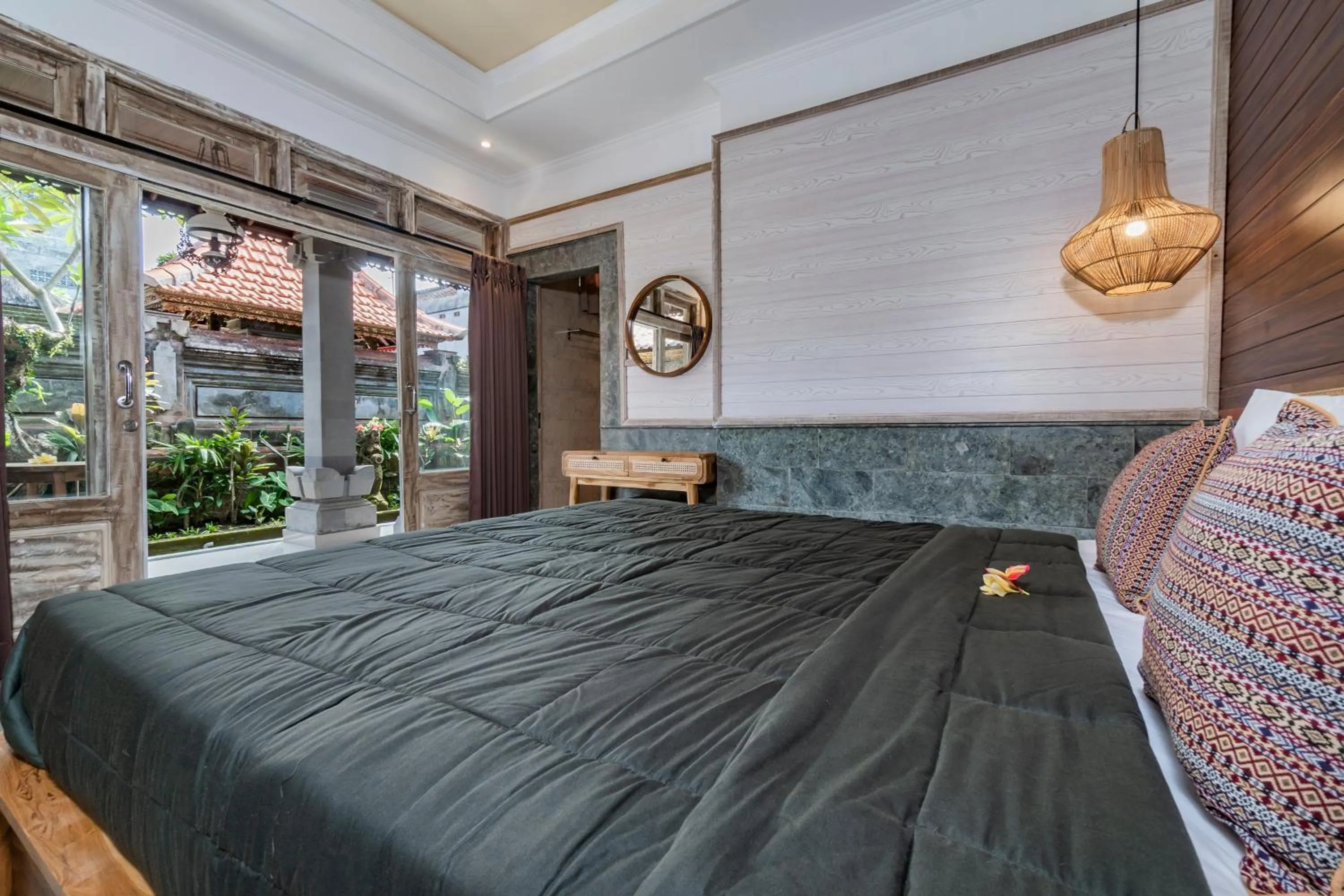 Bed in Indra Homestay Ubud by Luxury Degree