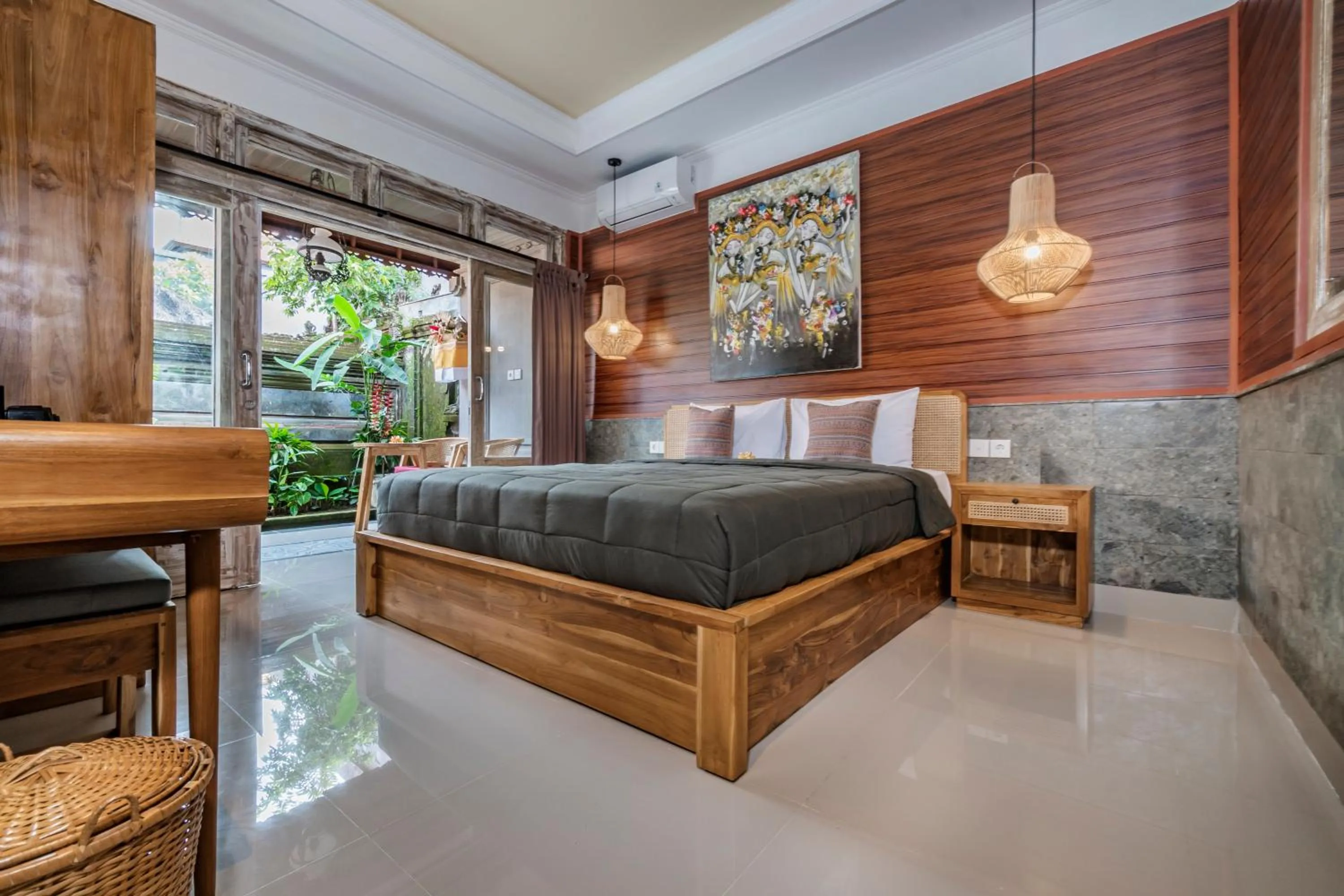 Bed in Indra Homestay Ubud by Luxury Degree