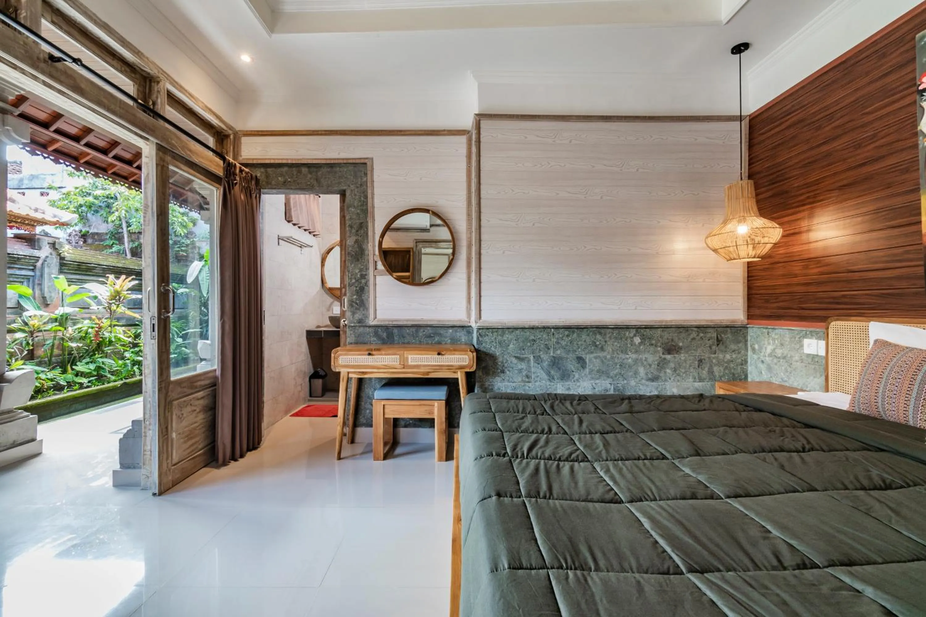 Bed in Indra Homestay Ubud by Luxury Degree