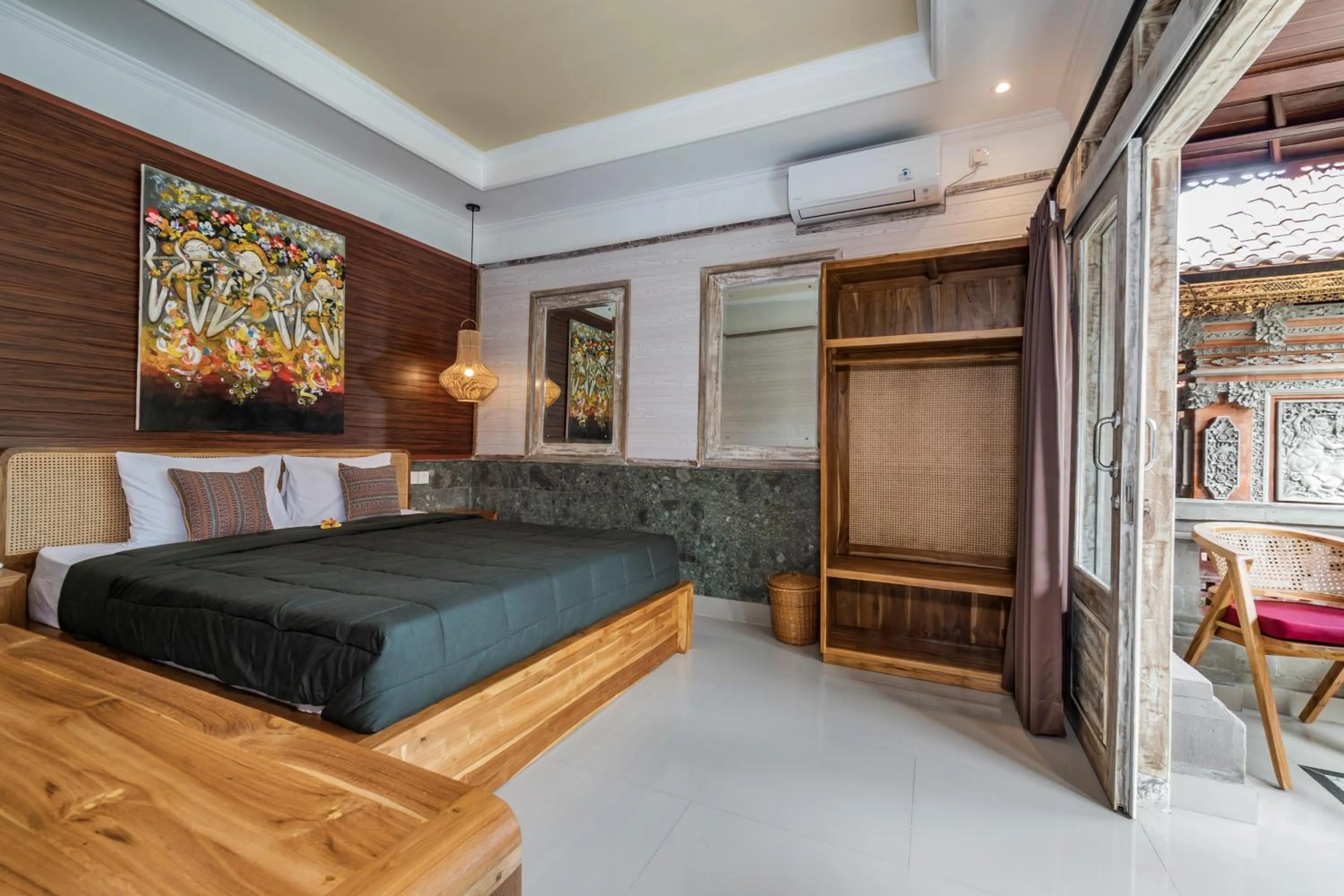 Bed in Indra Homestay Ubud by Luxury Degree