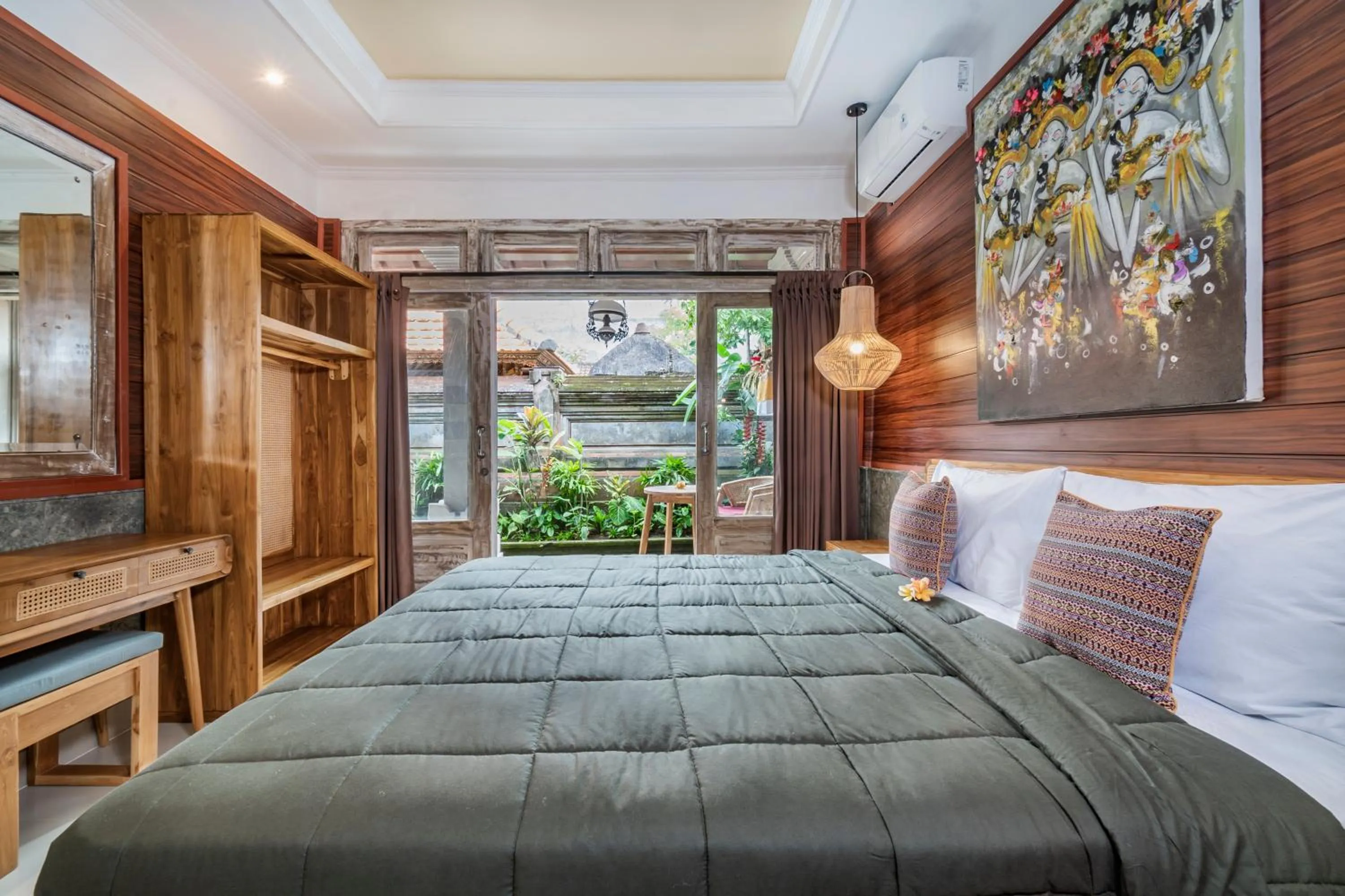 Bed in Indra Homestay Ubud by Luxury Degree