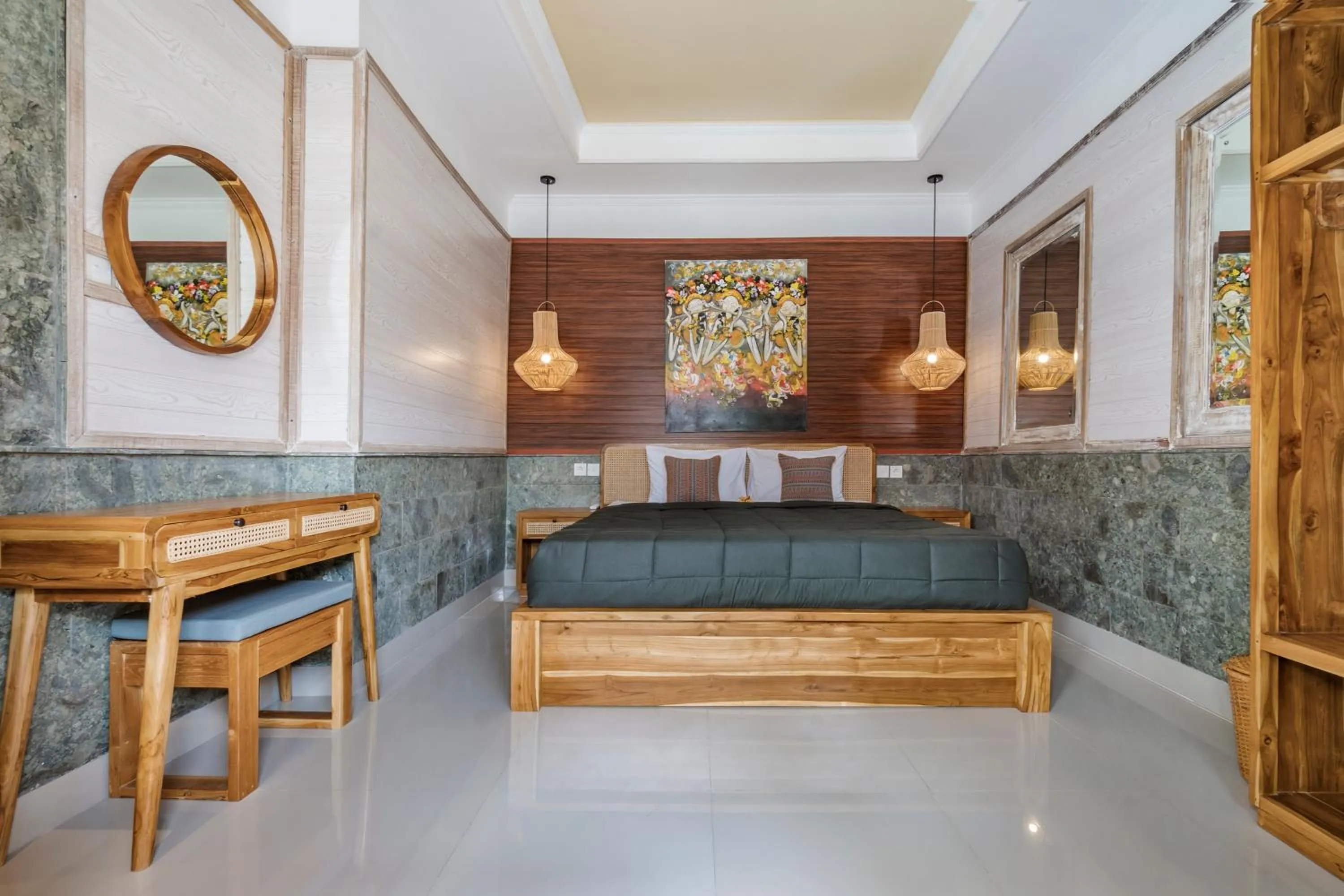 Bed in Indra Homestay Ubud by Luxury Degree