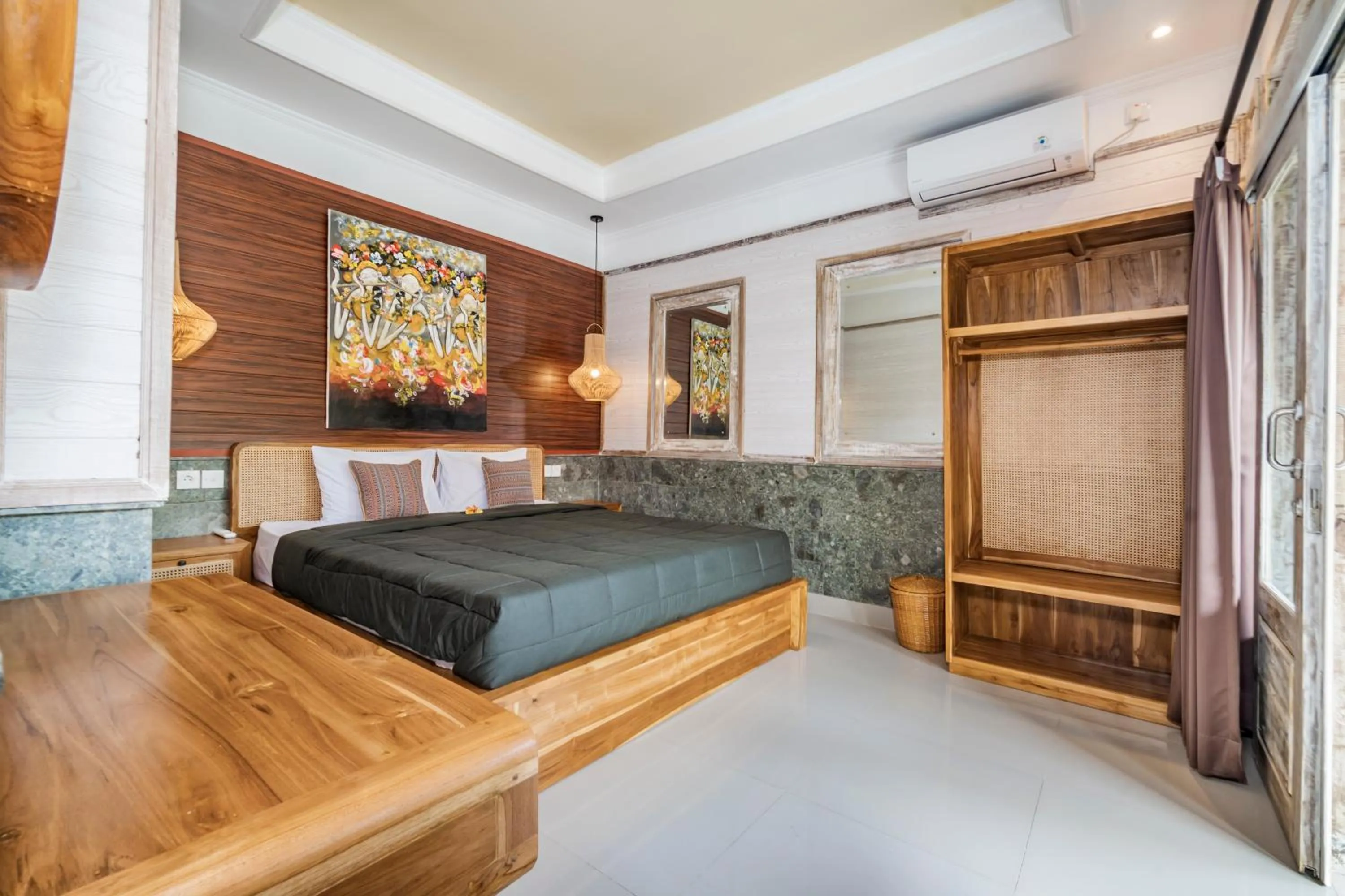 Bed in Indra Homestay Ubud by Luxury Degree
