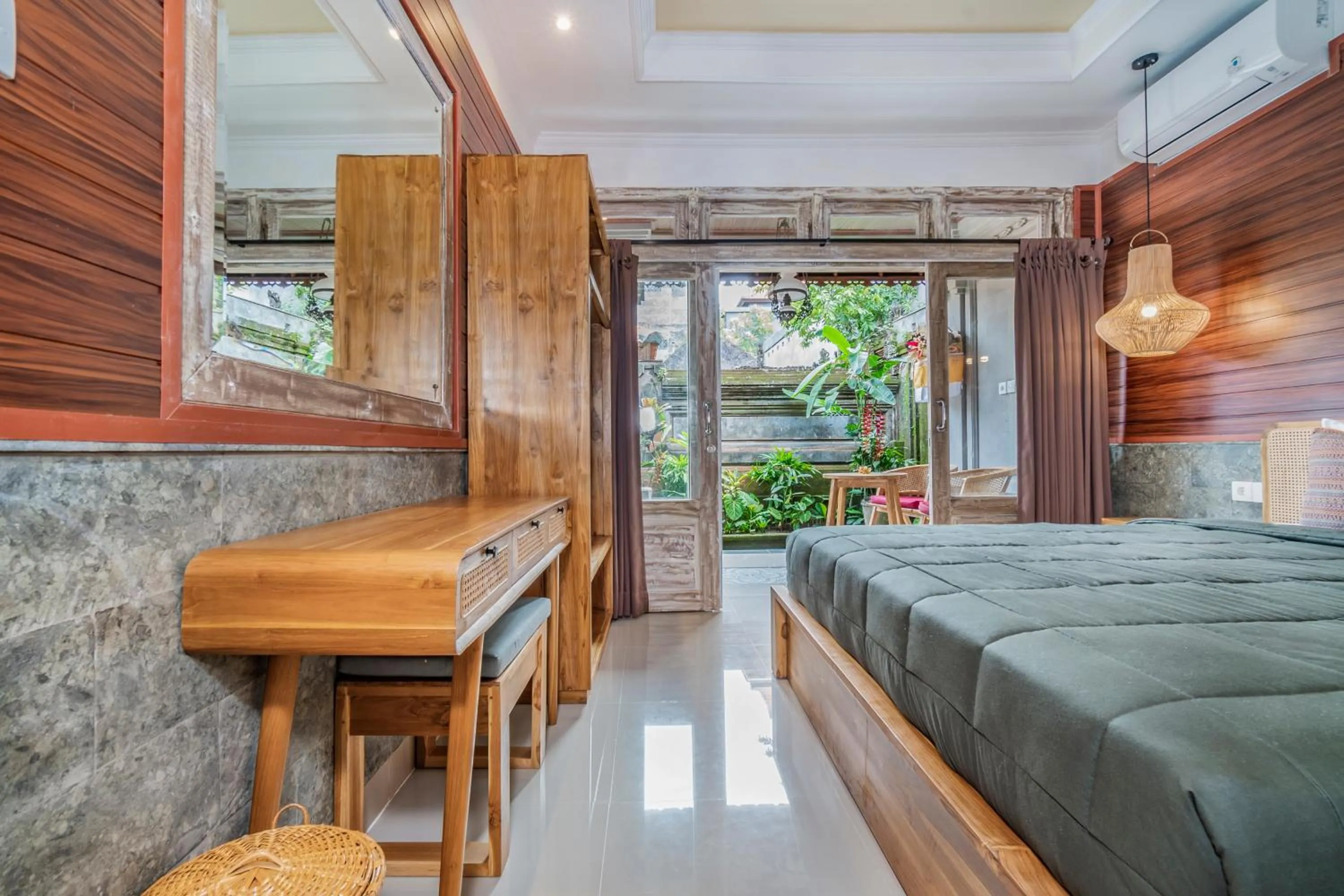 Bed in Indra Homestay Ubud by Luxury Degree