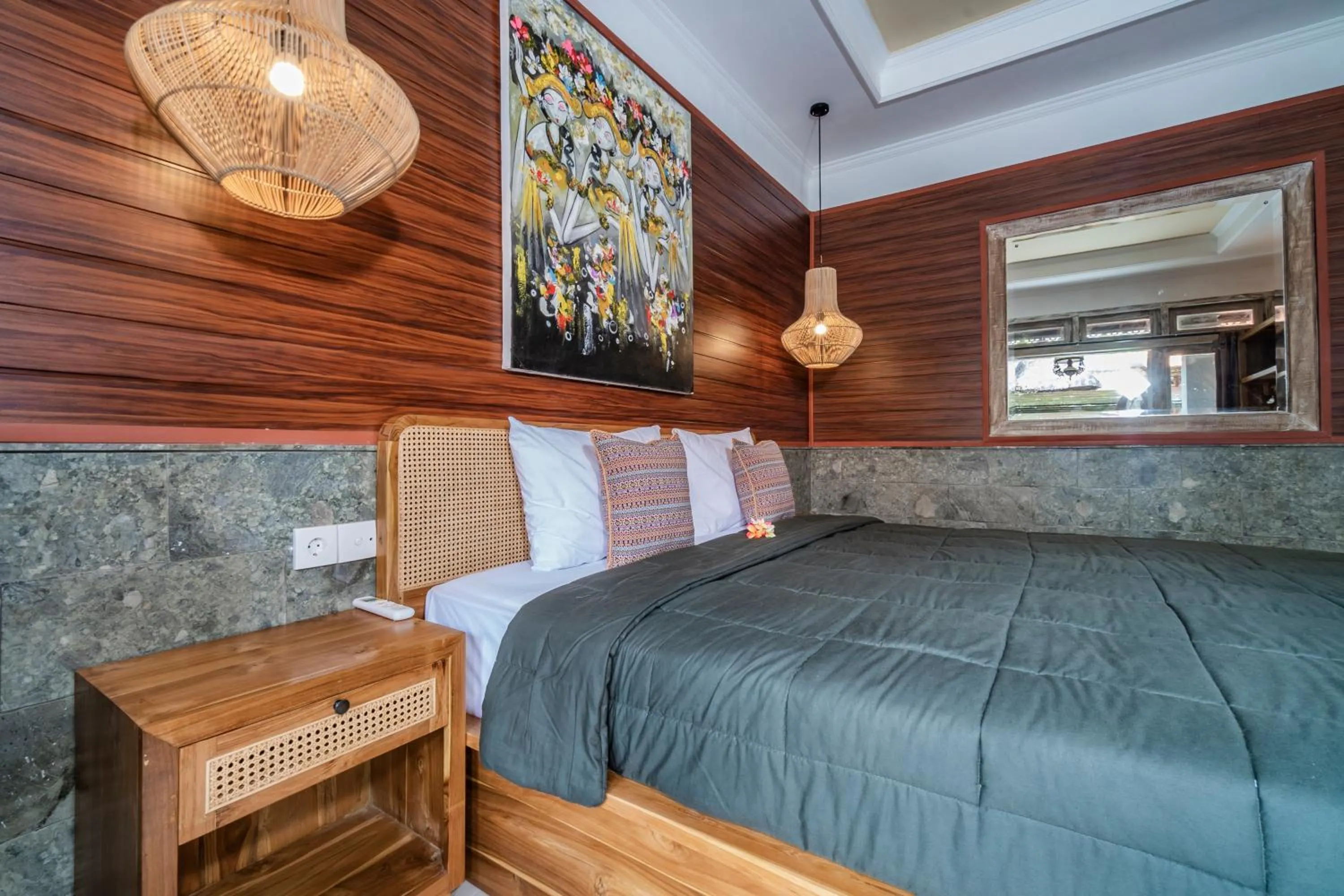 Bed in Indra Homestay Ubud by Luxury Degree