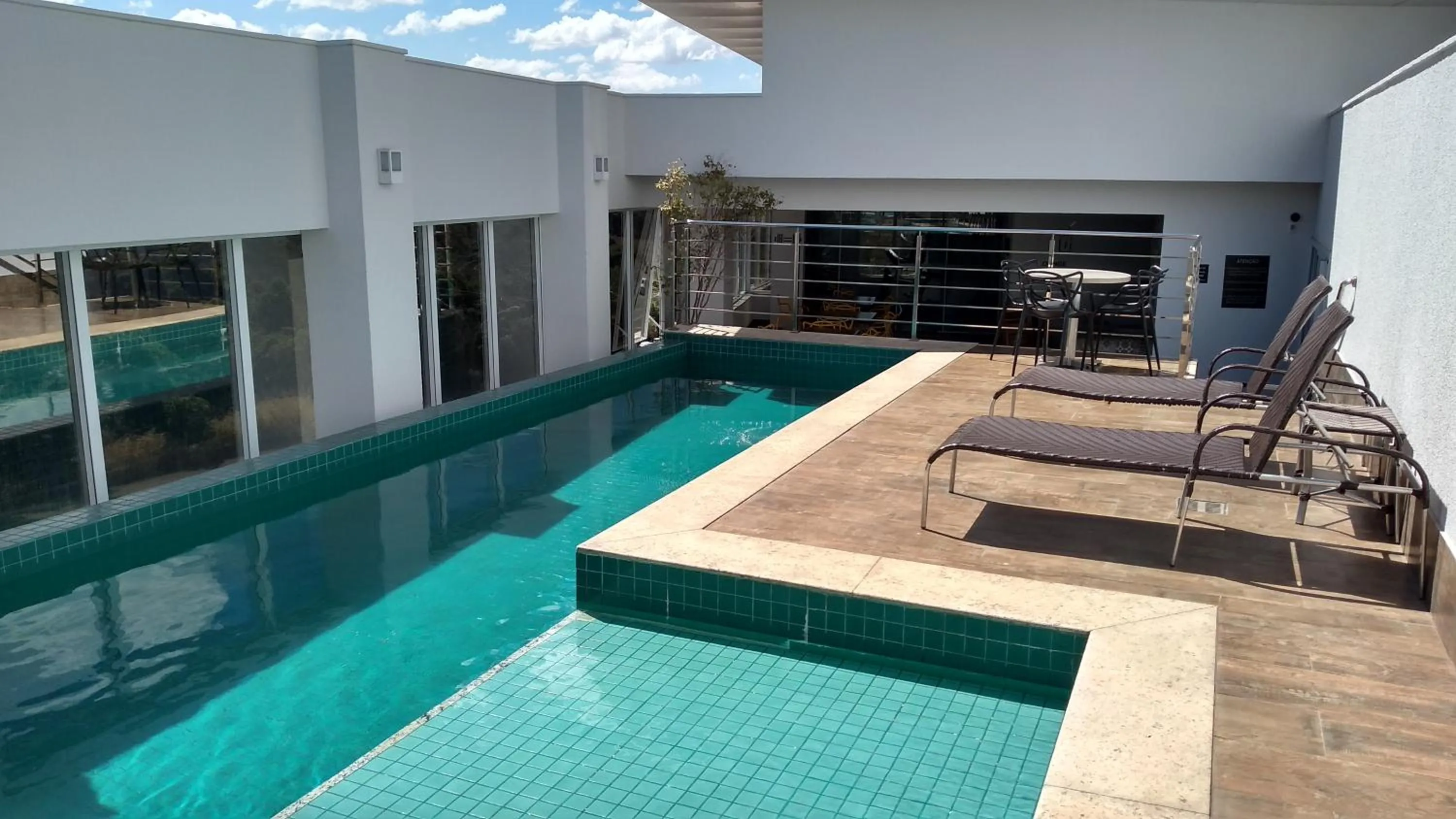 Swimming pool in AlphaPark Hotel