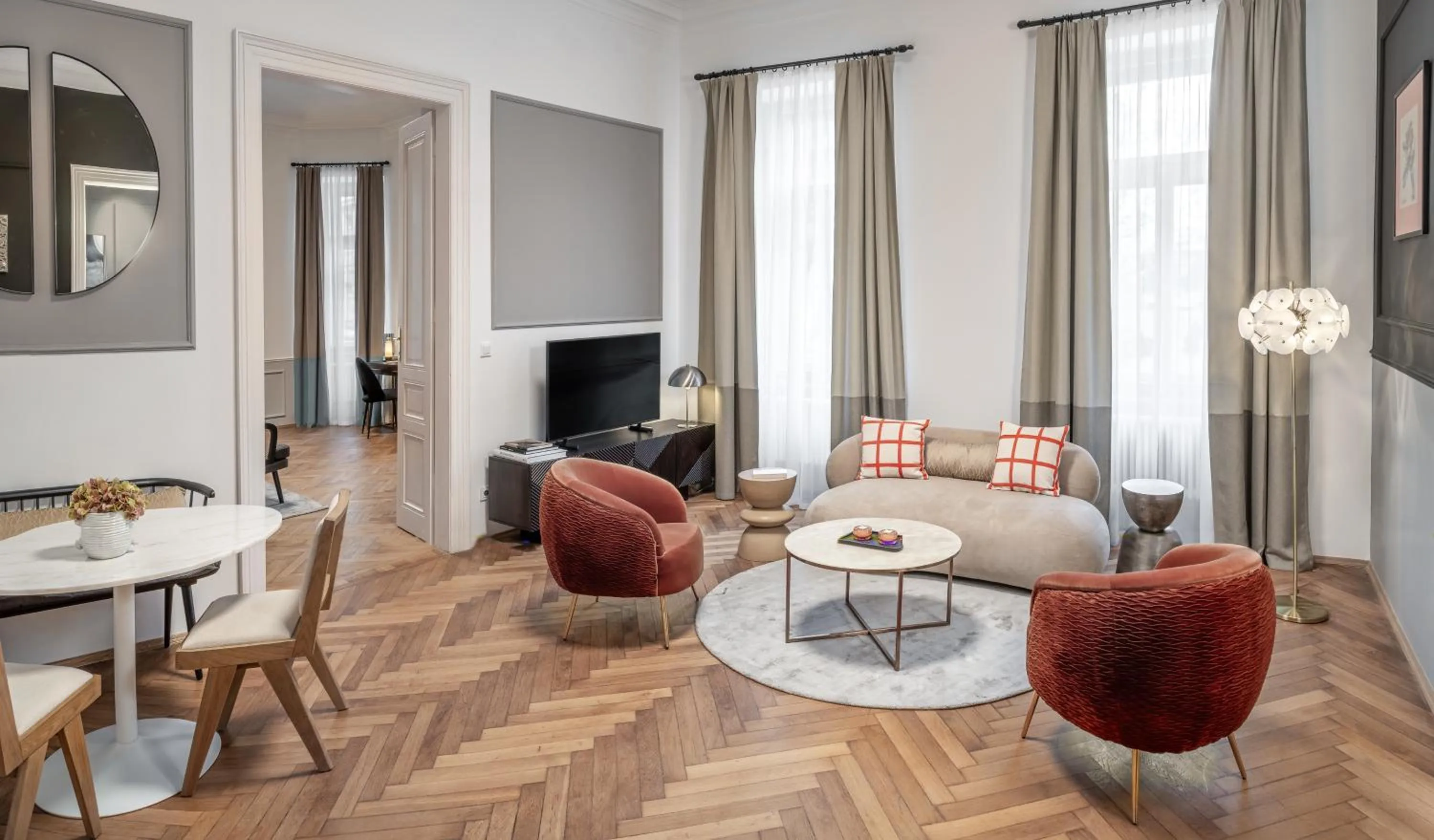 Living room in River Dance Suites by Adrez