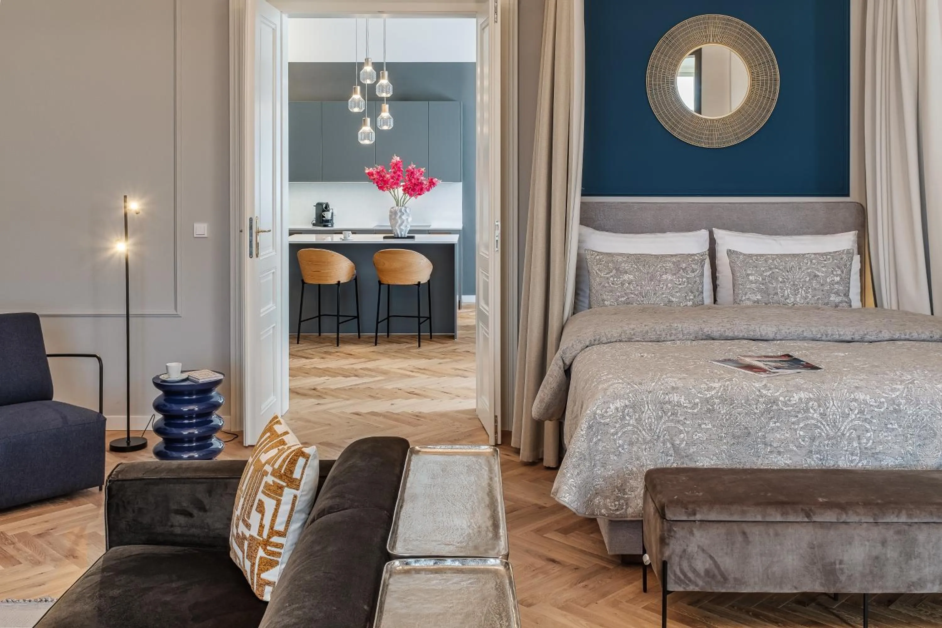 Bed in River Dance Suites by Adrez