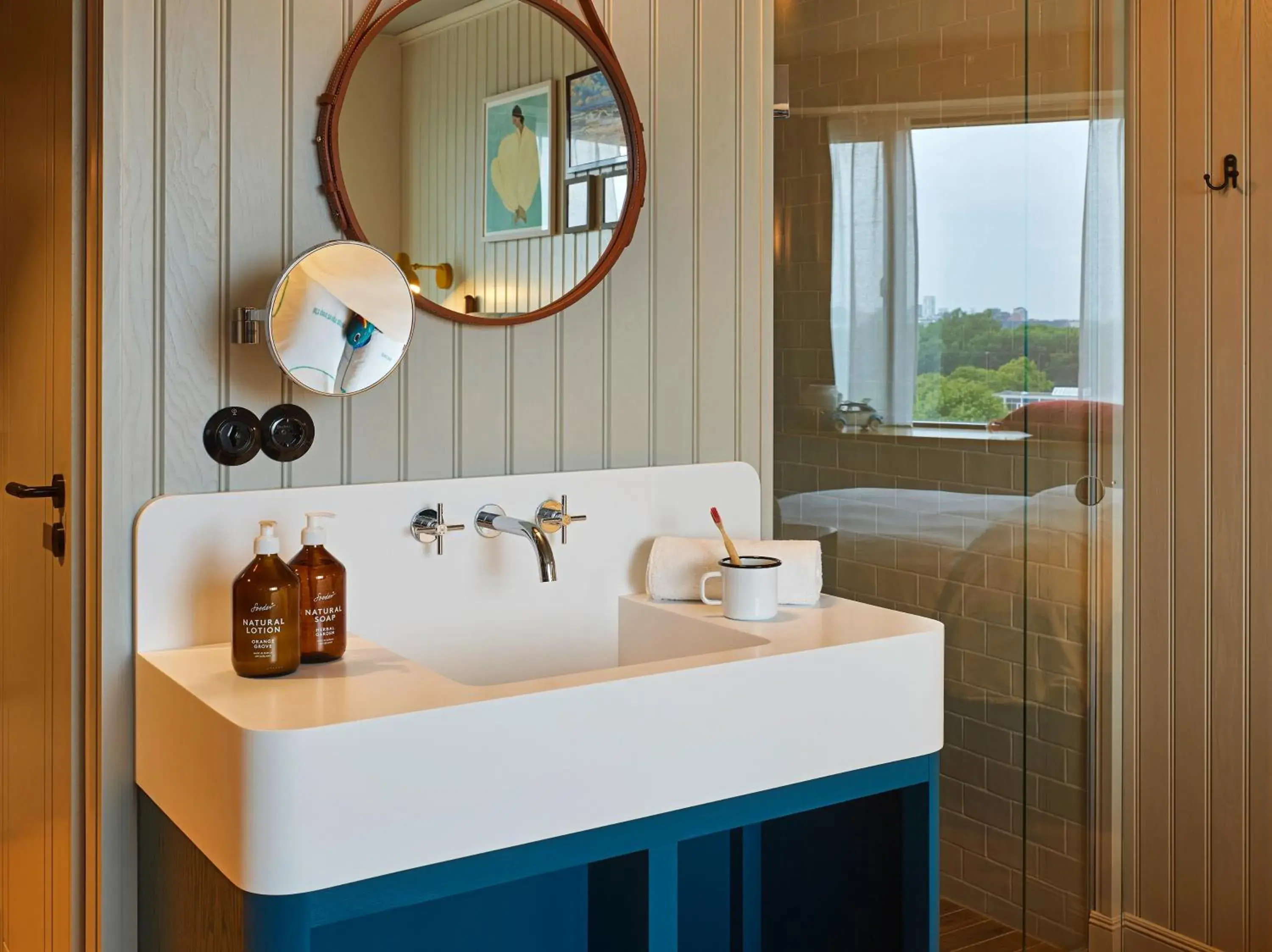 Bathroom in 25hours Hotel Paper Island Bathroom in 25hours Hotel Paper Island