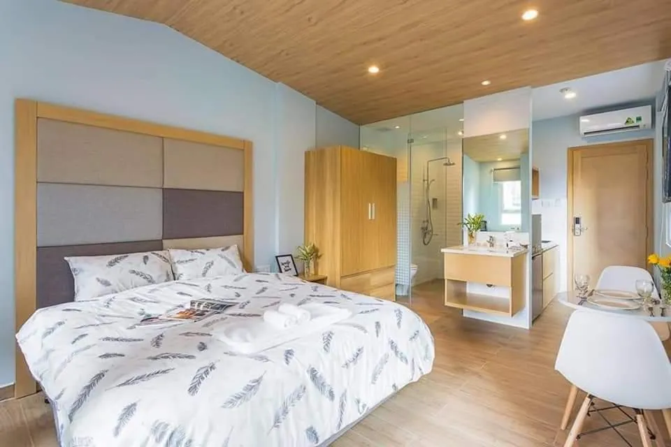Bed in 7 Apartment