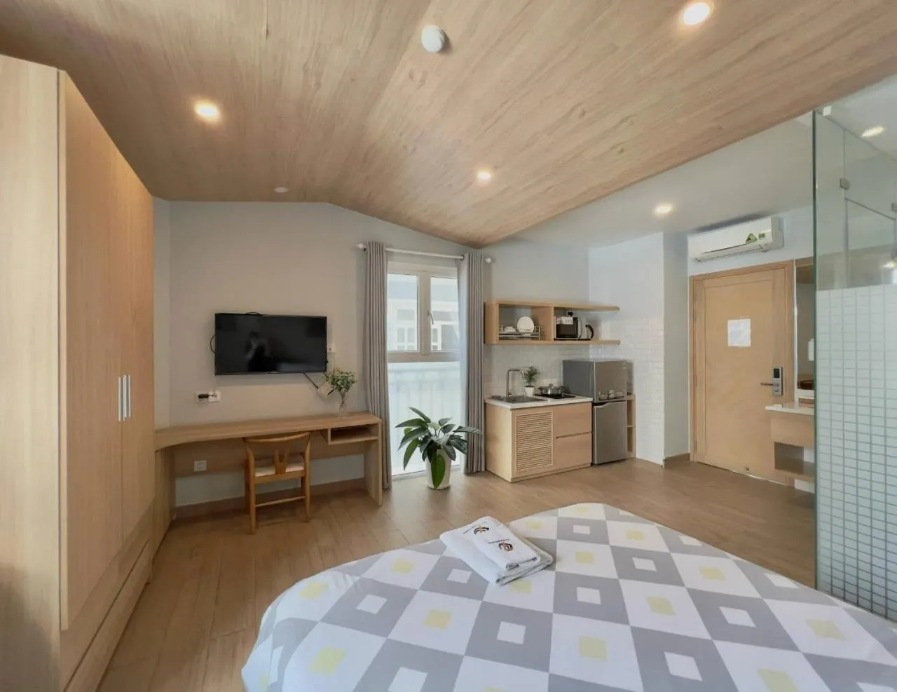 Bed in 7 Apartment