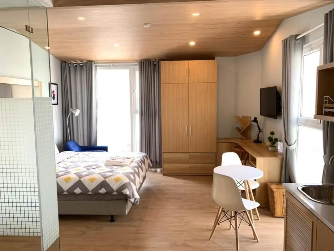 Bed in 7 Apartment
