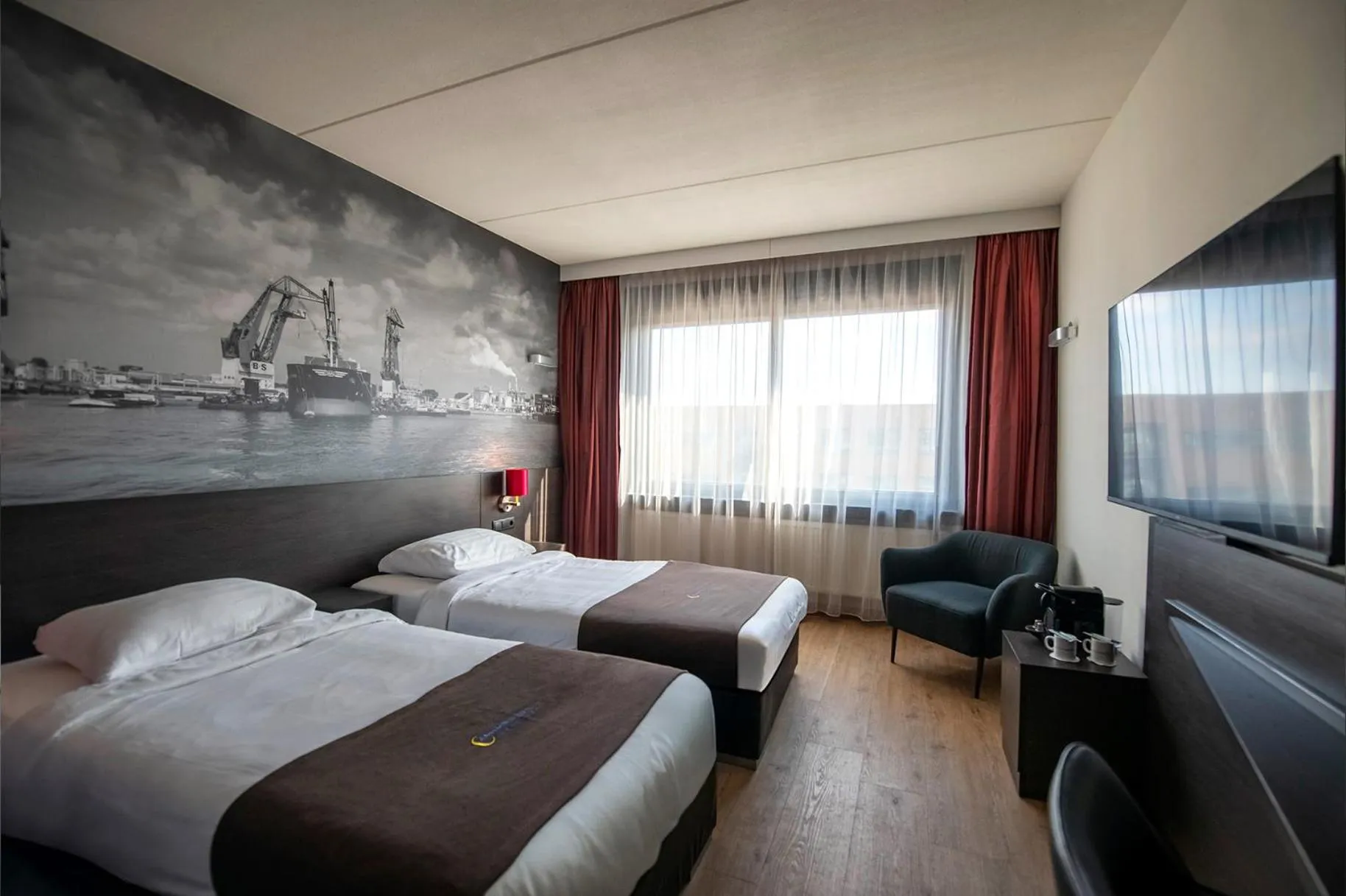 Bed in Bastion Hotel Rotterdam Alexander