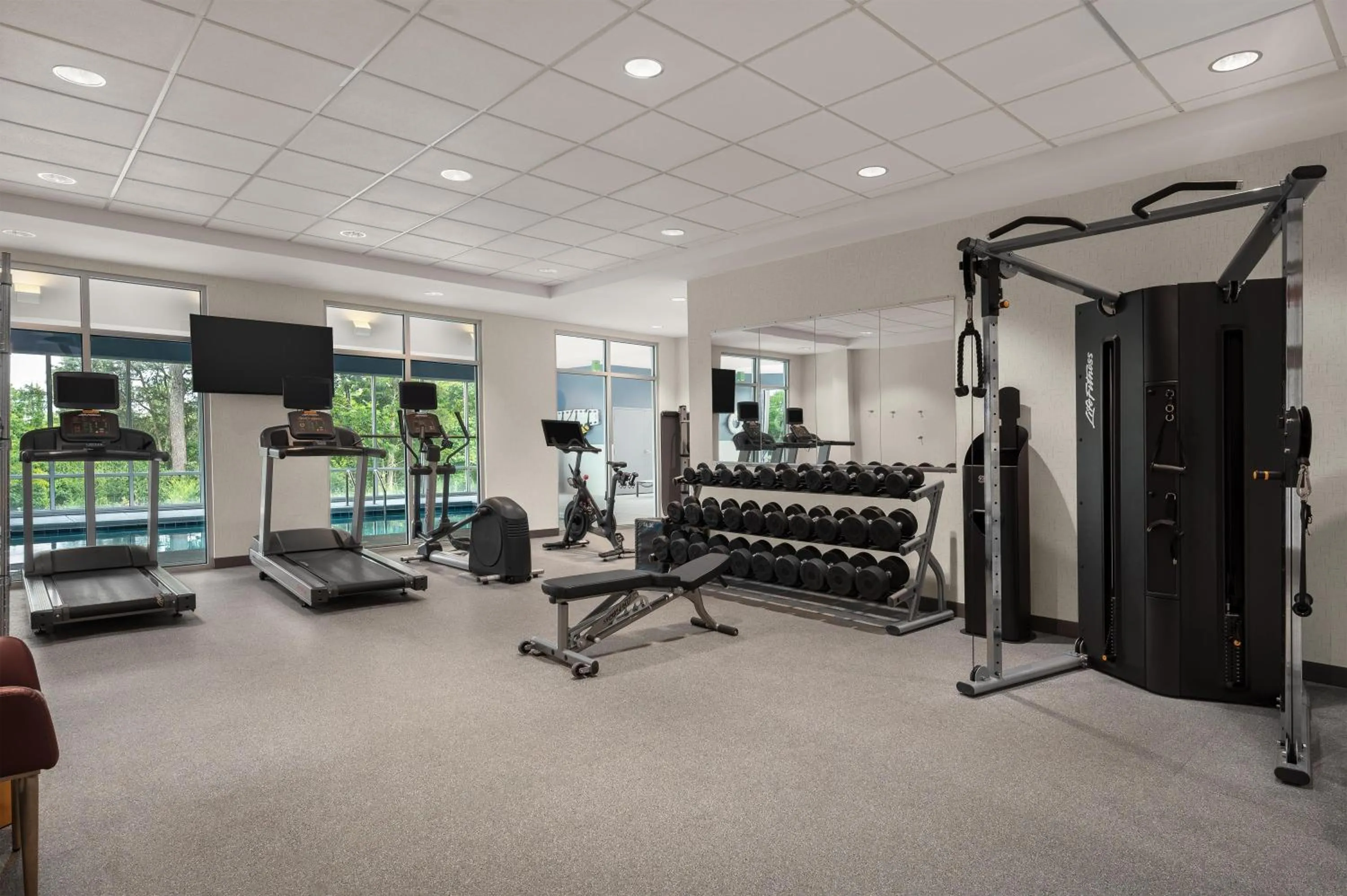 Fitness centre/facilities in Home2 Suites By Hilton Cincinnati Eastgate