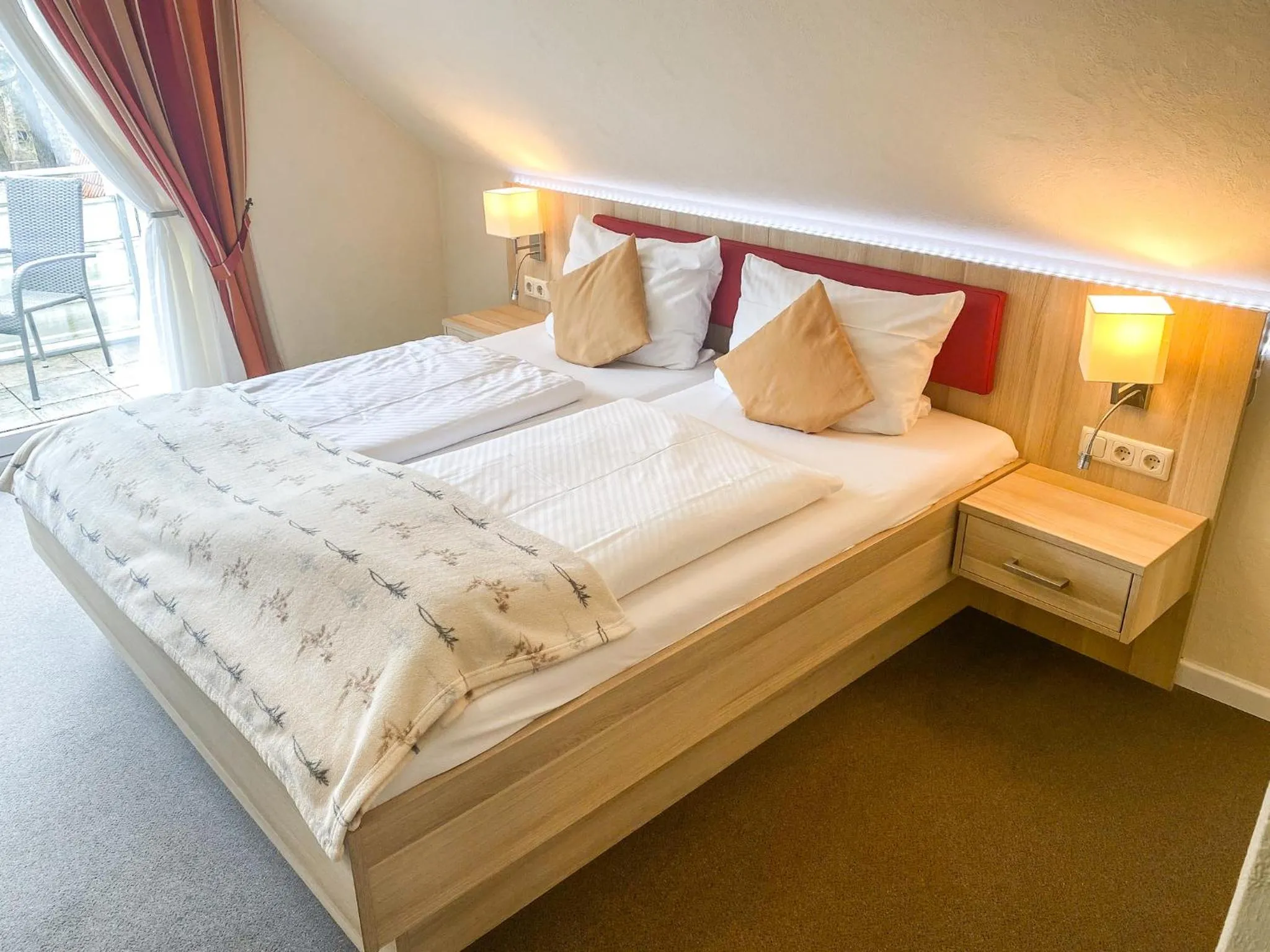 Bedroom, Bed in Hotel Garni Silvana