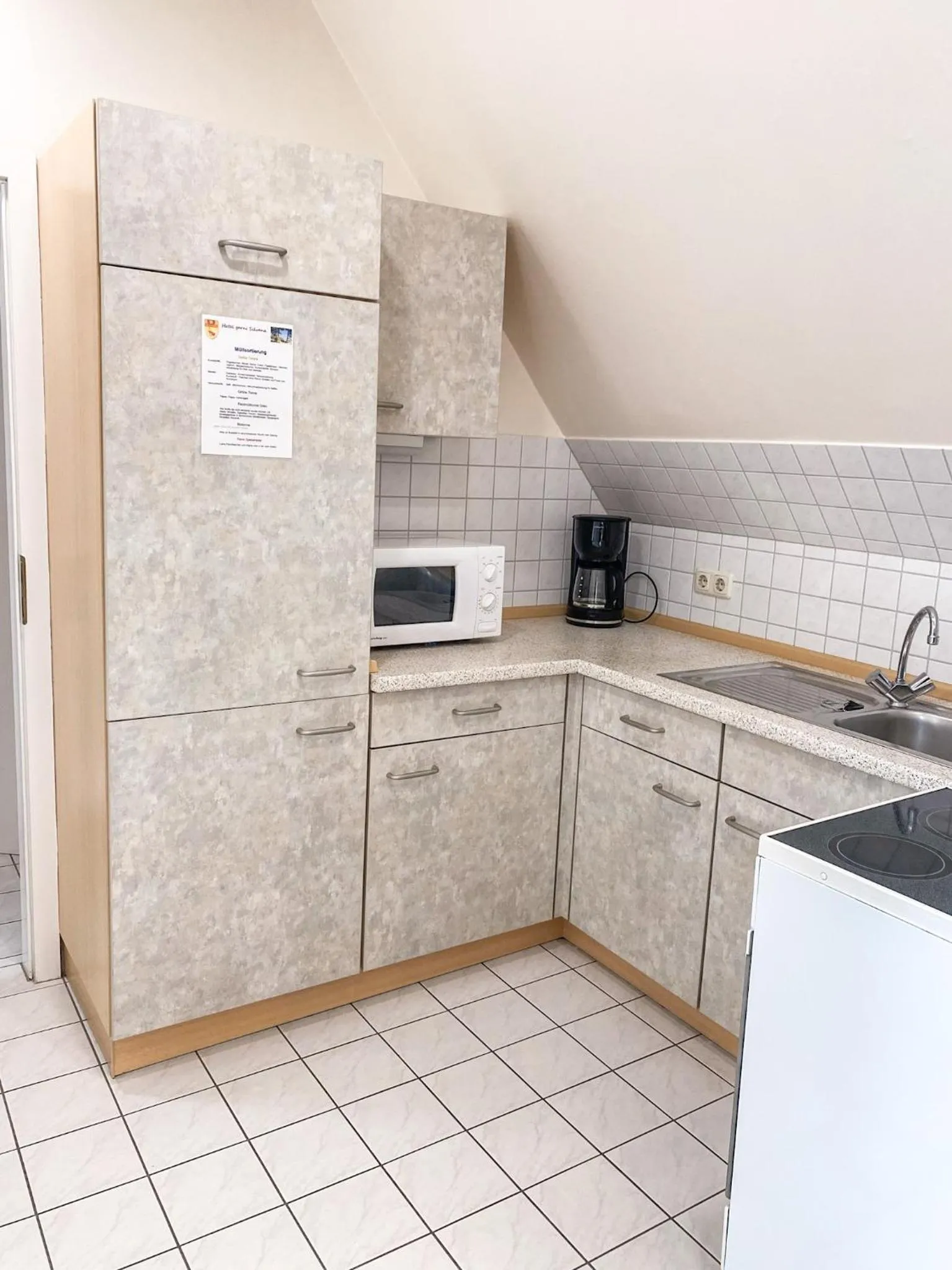 Kitchen or kitchenette in Hotel Garni Silvana