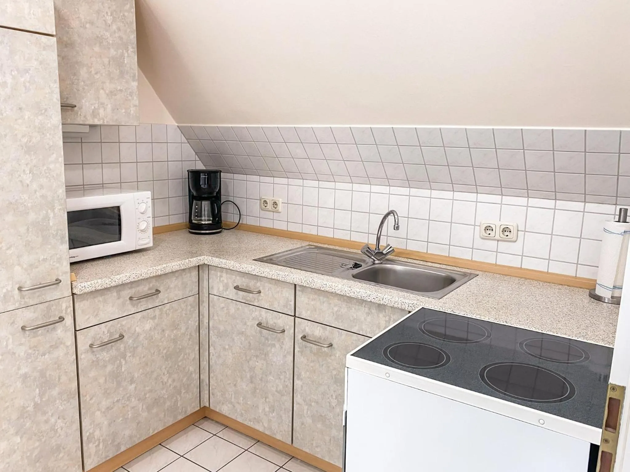 Kitchen or kitchenette in Hotel Garni Silvana