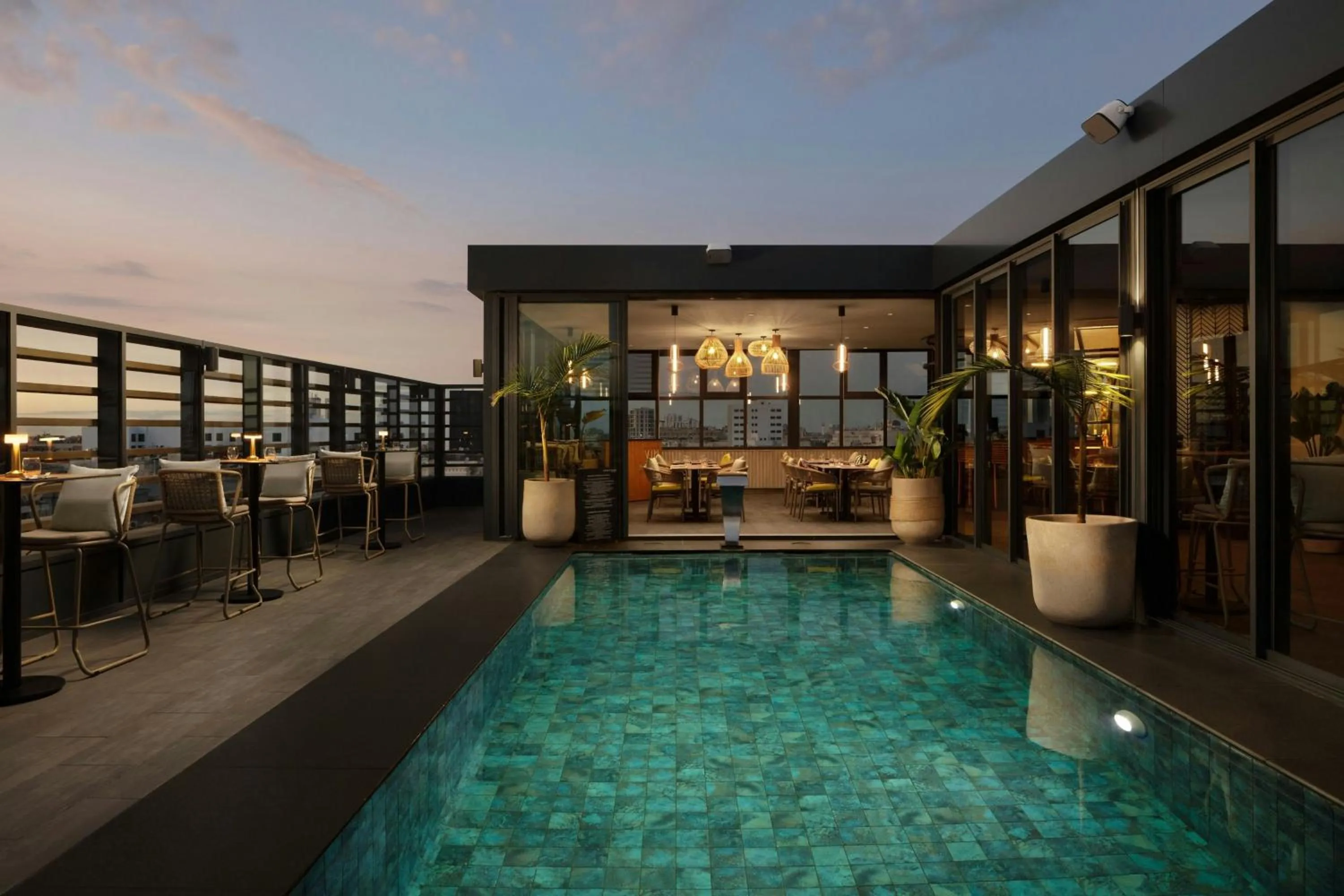 Swimming pool in Courtyard by Marriott Casablanca Downtown