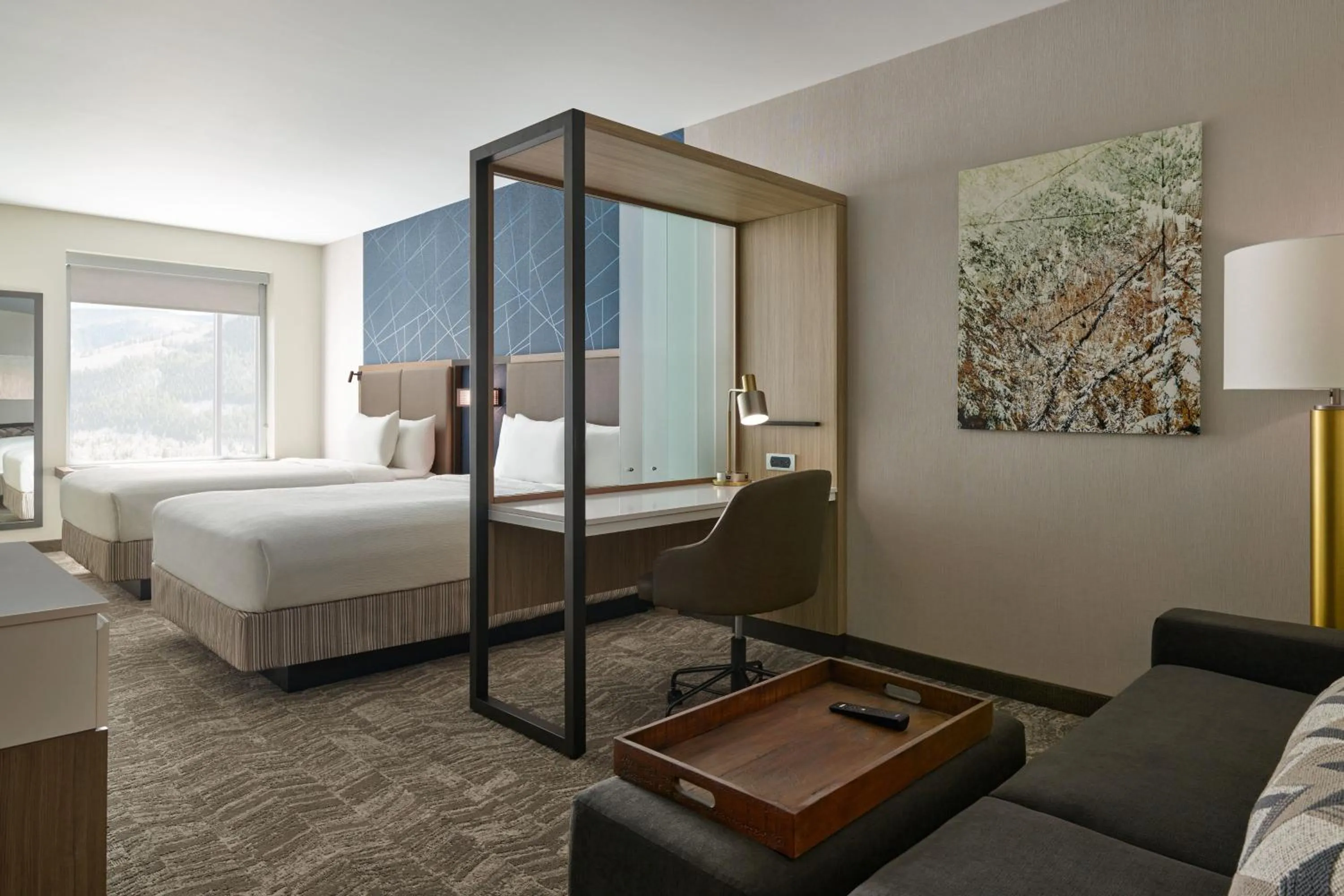 Photo of the whole room, Bed in SpringHill Suites by Marriott Avon Vail Valley