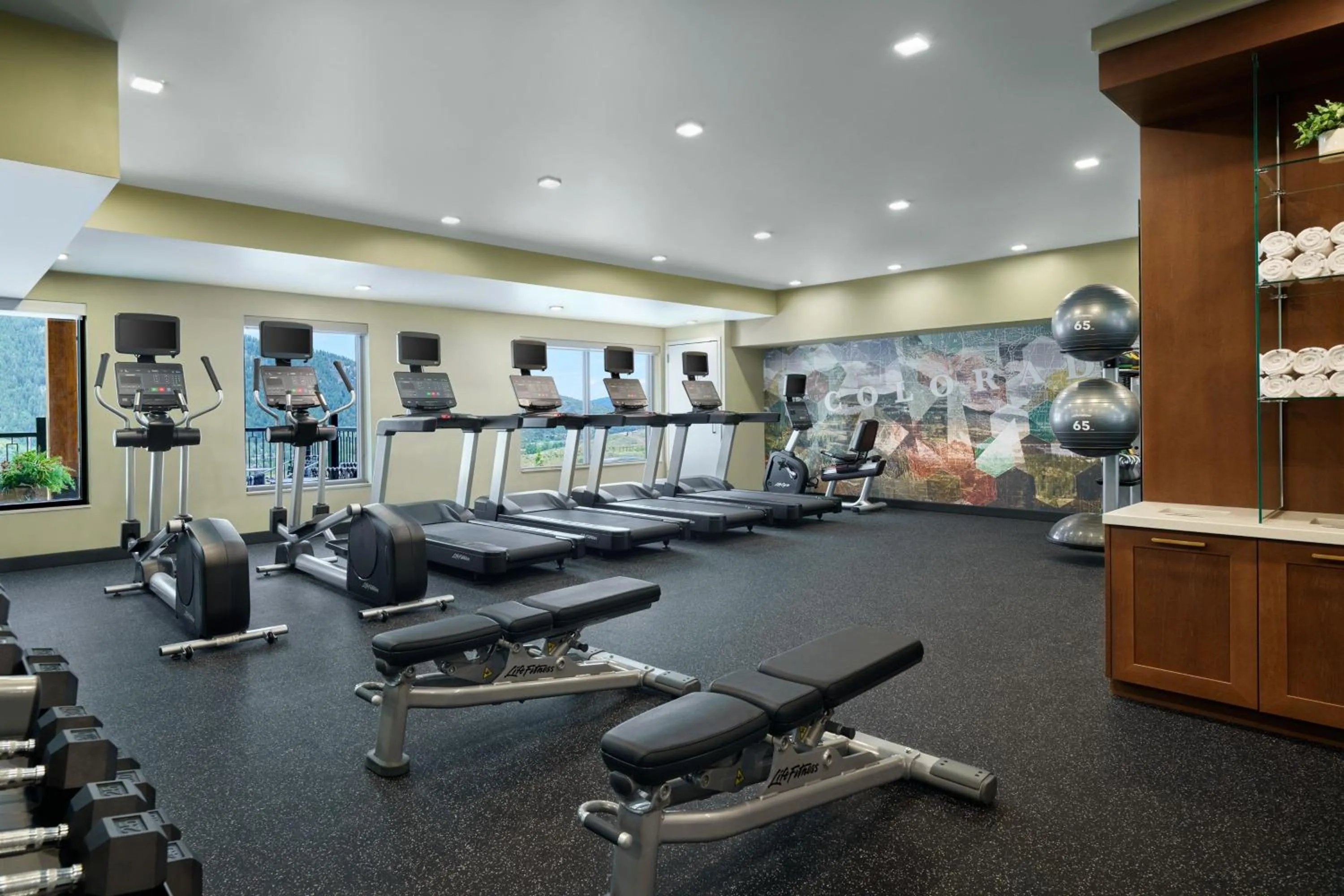 Fitness centre/facilities in SpringHill Suites by Marriott Avon Vail Valley