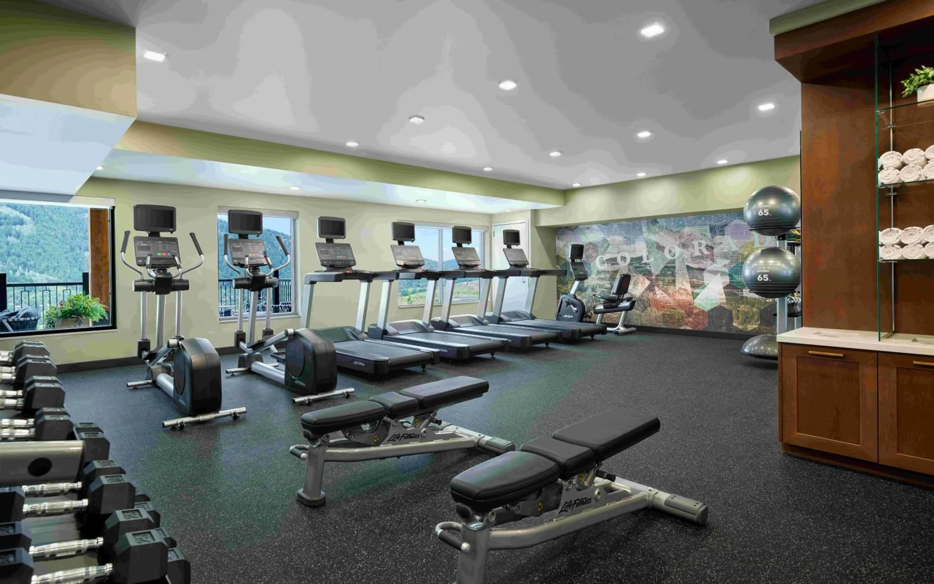 Fitness centre/facilities in TownePlace Suites by Marriott Avon Vail Valley